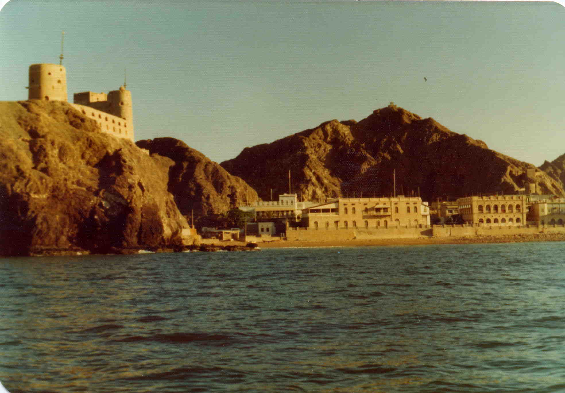 Fort Jalali dominating Muscat Harbour.