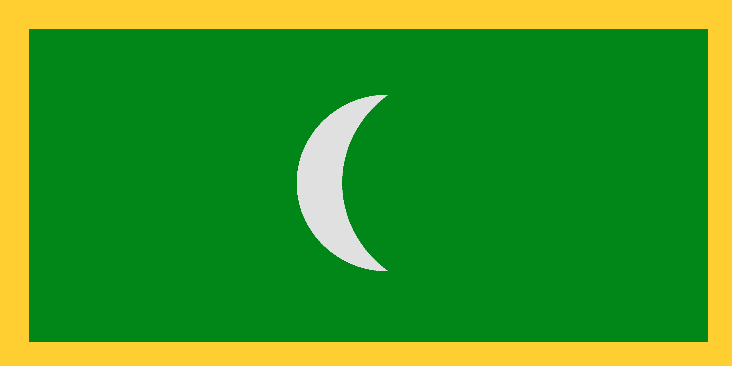 Flag of the kingdom of Ormus according to the Portuguese naval commander Roy Ferreira Andrade, a yellow border with a green base and a silver crescent in the middle
Sources:

-The day Hormuz fell: memoirs of a Portuguese naval commander Roy Ferreira Andrade