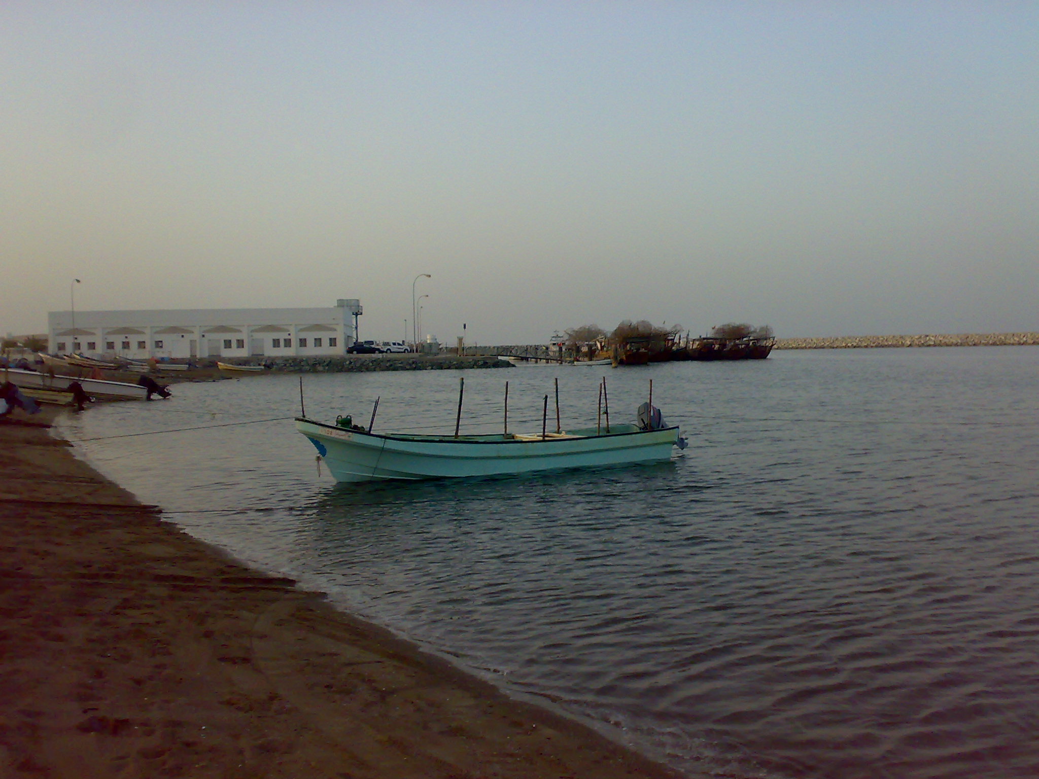 Fishing harbour at the Indian Ocean in Sinas city, northern Oman