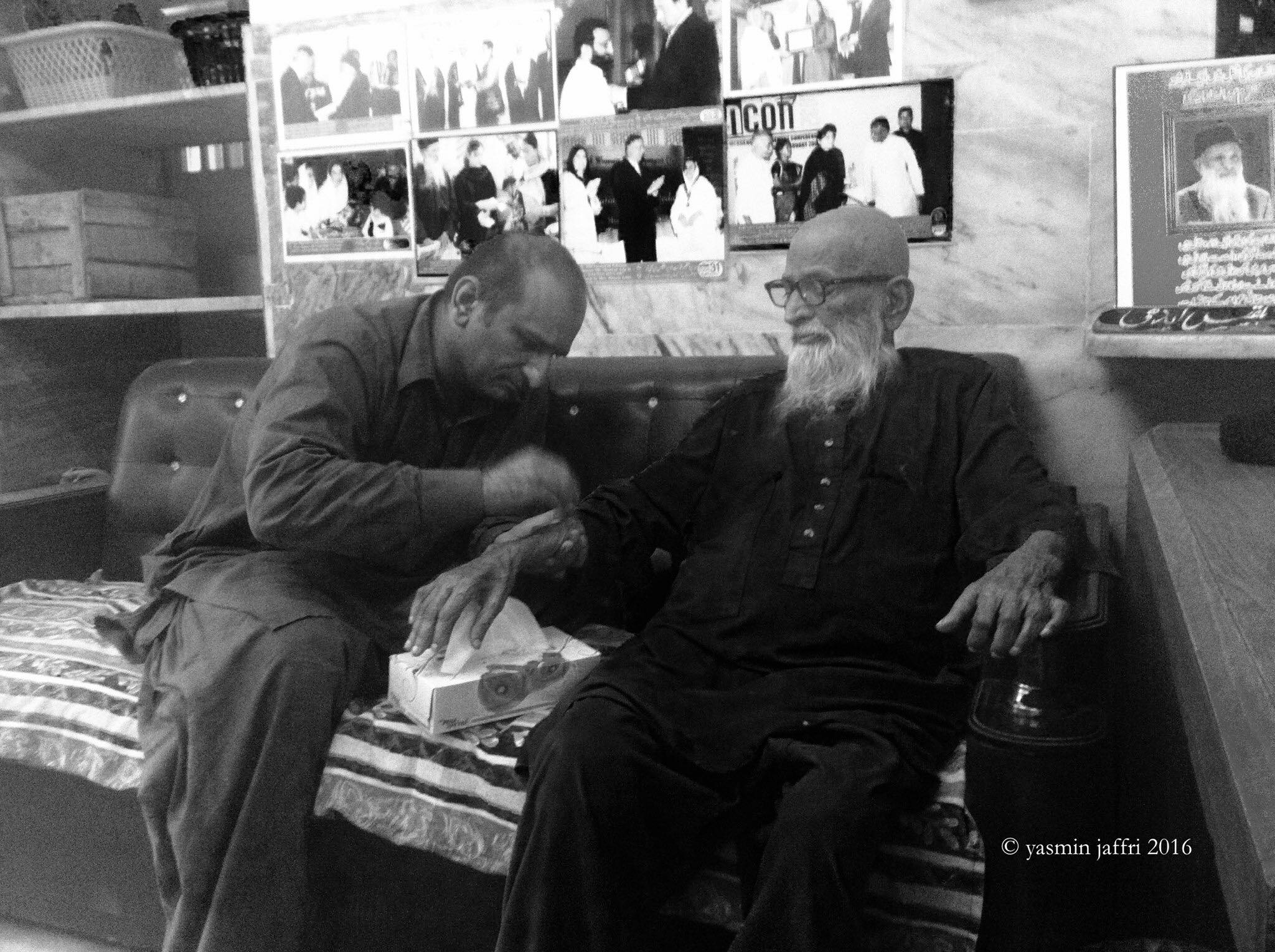 Faisal and Abdul Sattar Edhi. Mithadar, Karachi.