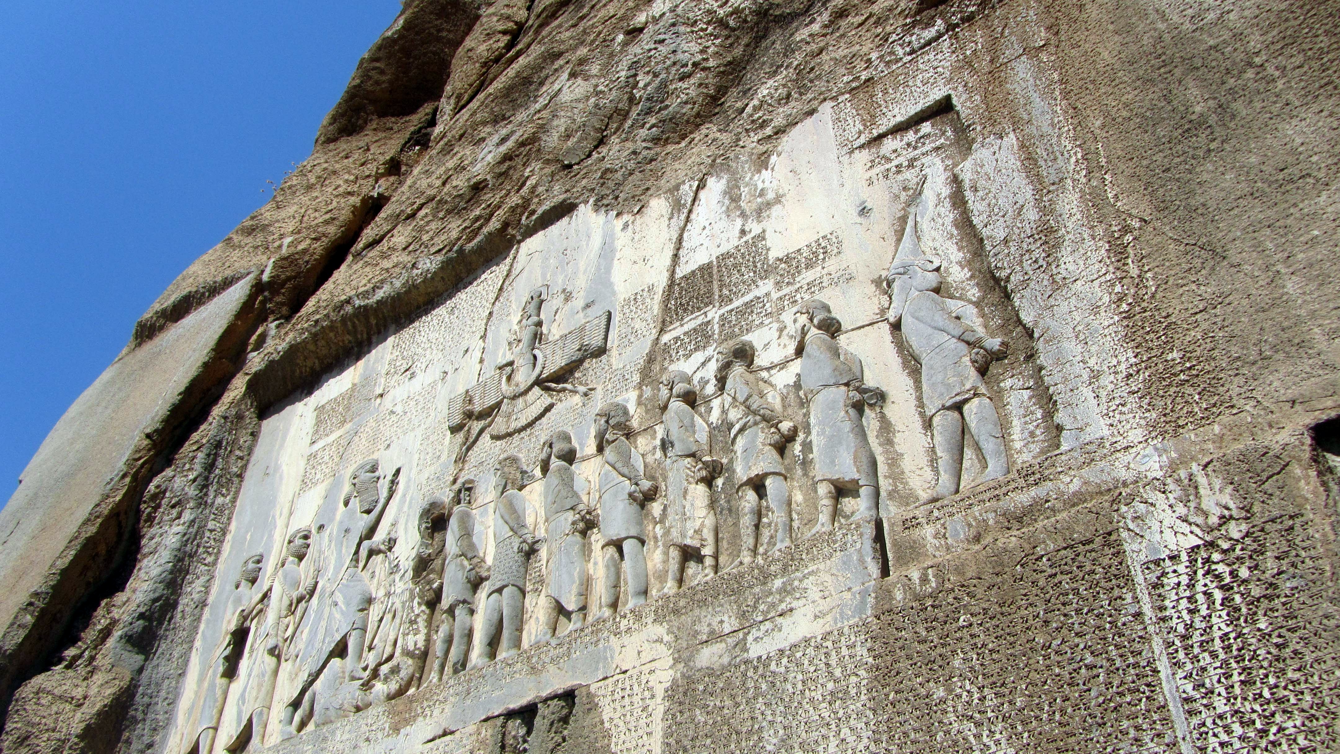 Behistun Inscription (Bistoun / Bisotoun), dated ca. 520 BC, in Persia. -- Photo by Hamidreza Sorouri / Persian Dutch Network