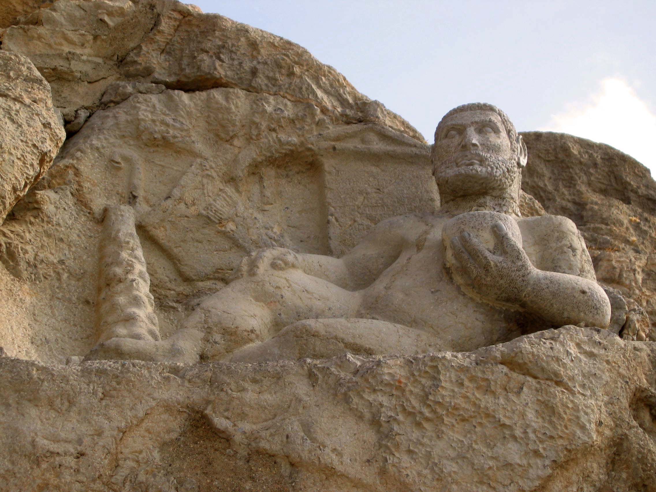 Hercule Statue, Bistoon, Kermanshah, Iran.