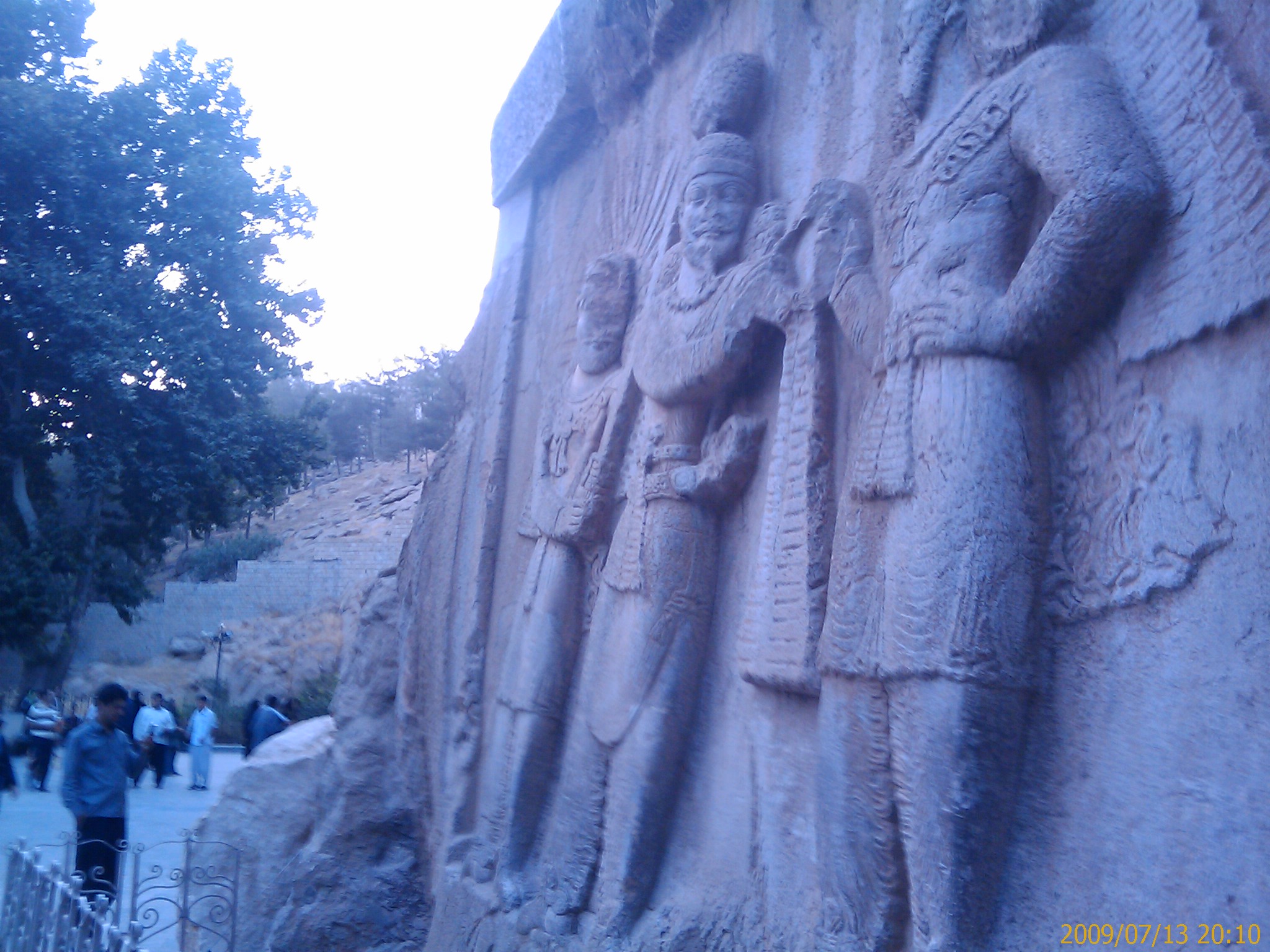 Statues of Ardeshir in Taq-e Bostan — near Kermanshah in Kermanshah Province, western Iran.
Large rock reliefs from the era of Sassanid Empire of Persia.