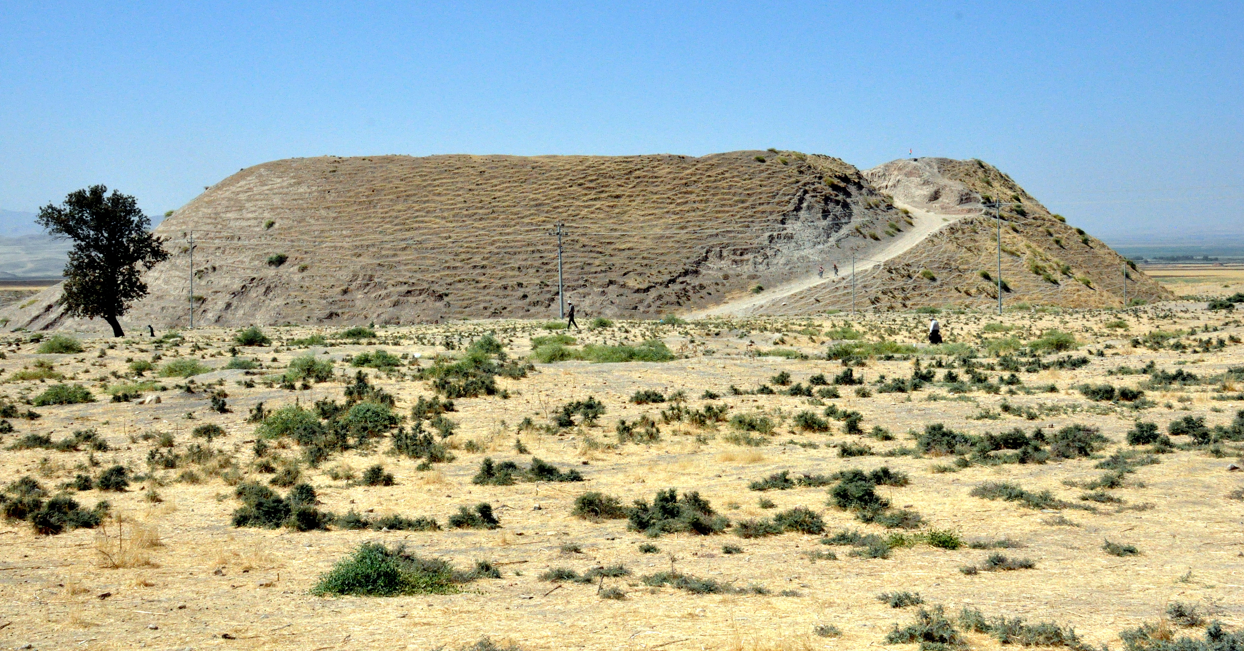 The ancient mound of Bakr Awa, Shahrizor Plain, Sulaymaniyah Governorate, Iraq.