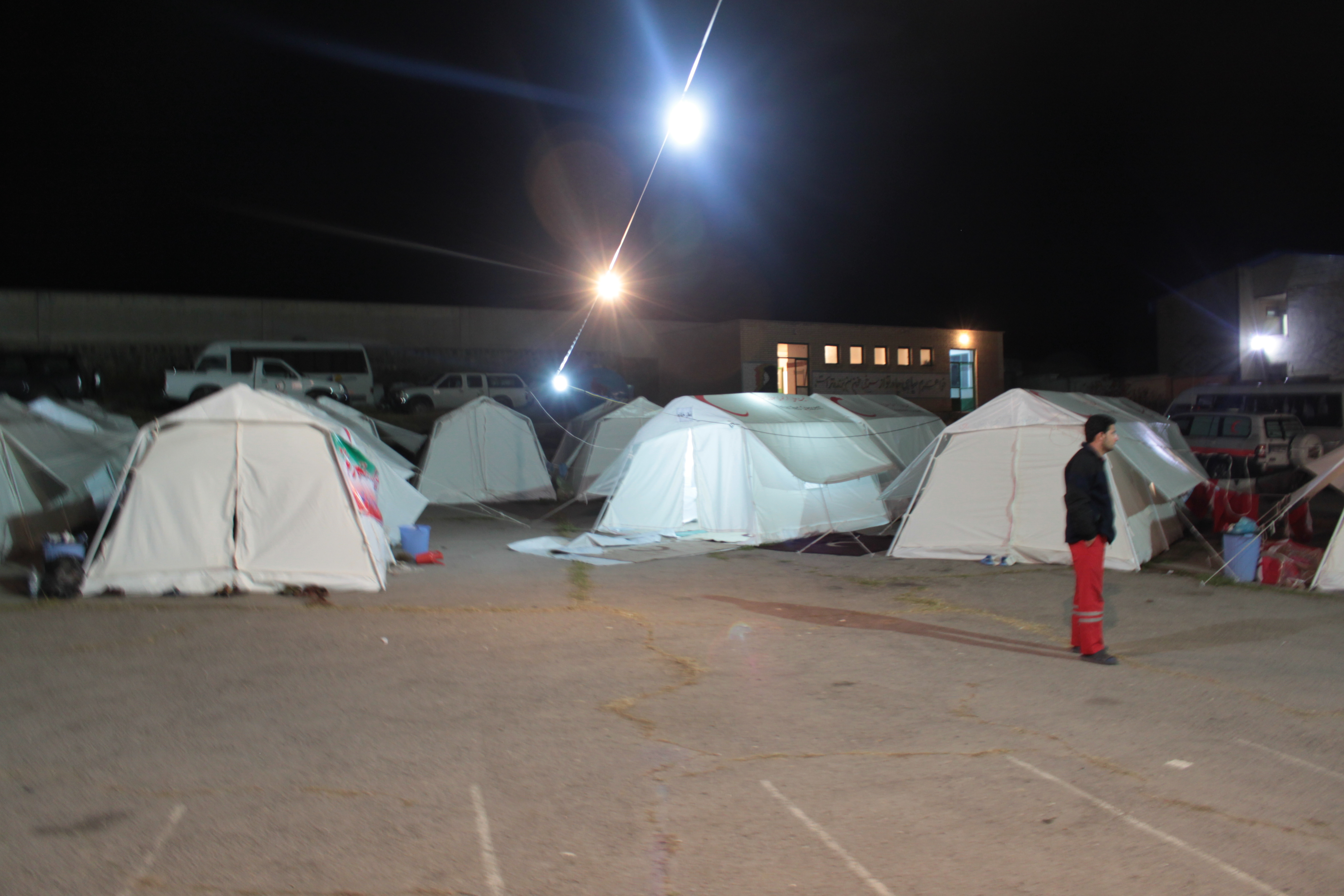 The 2012 East Azerbaijan earthquakes occurred near the cities of Ahar and Varzaqan in Iran's East Azerbaijan Province, on August 11, 2012, at 16:53 Iran Standard Time. The two quakes measured 6.4 and 6.3 on the moment magnitude scale, and were separated by eleven minutes. The epicenter of the earthquakes was 60 kilometers (37 miles) from Tabriz.