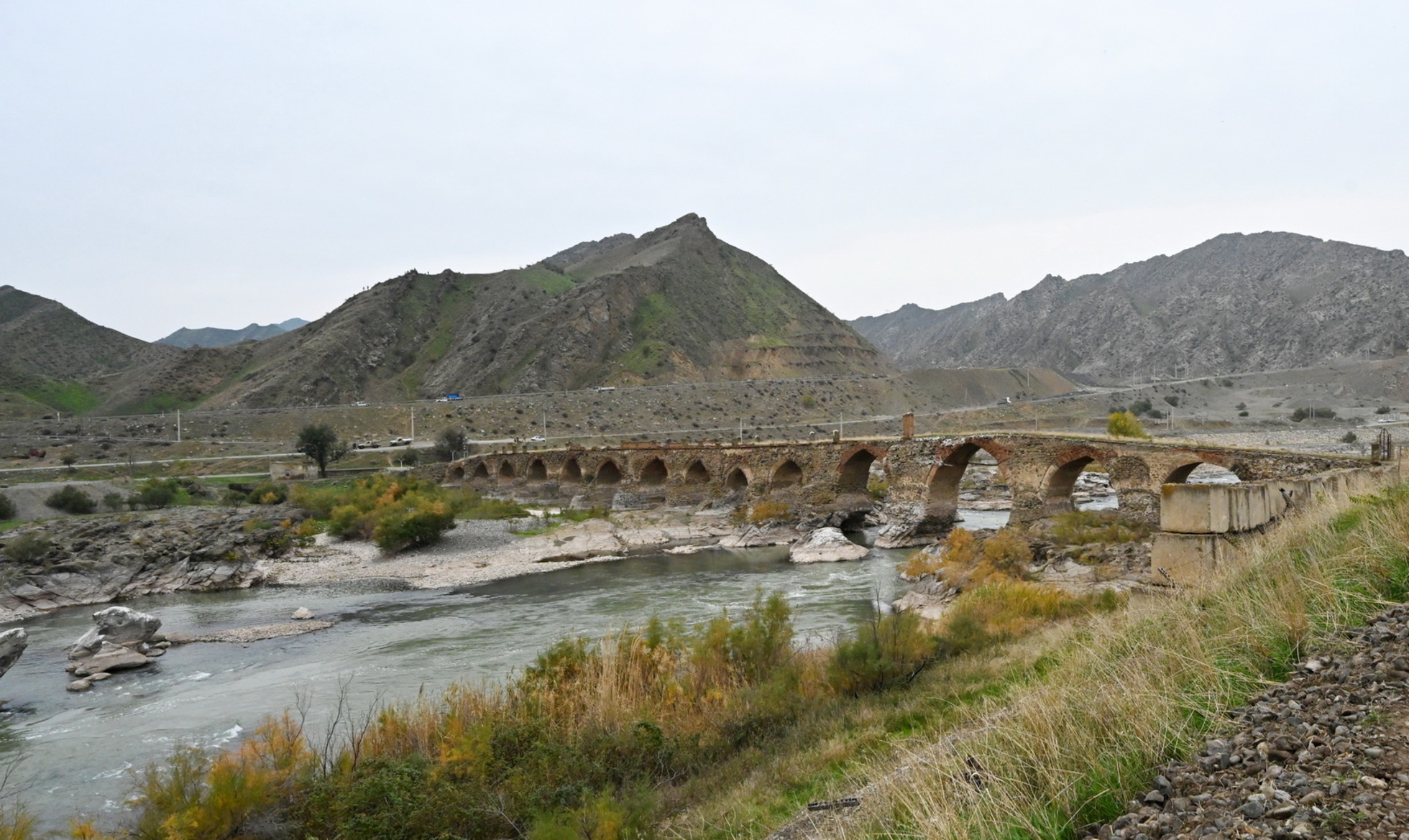 Khudafarin bridge in 16 November 2020