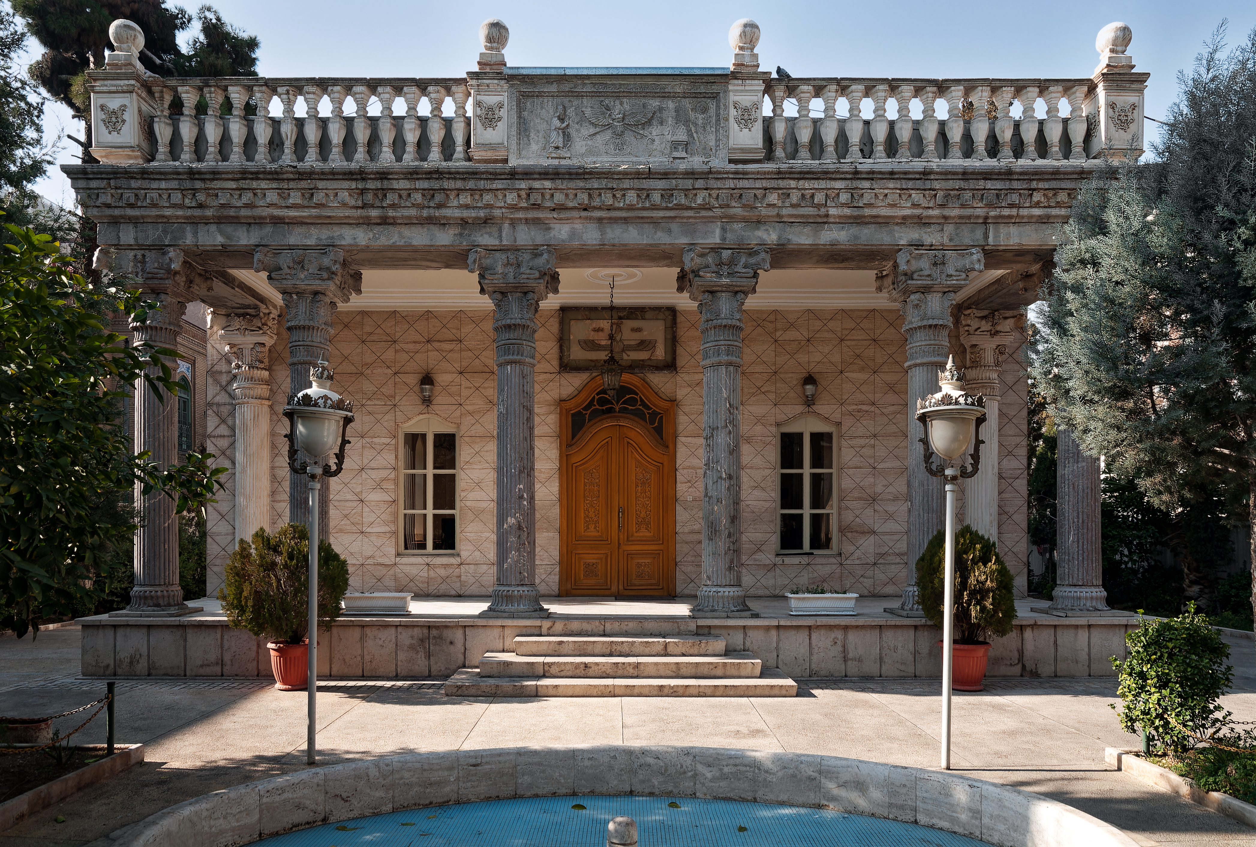 This is a photo of a monument in Iran identified by the ID