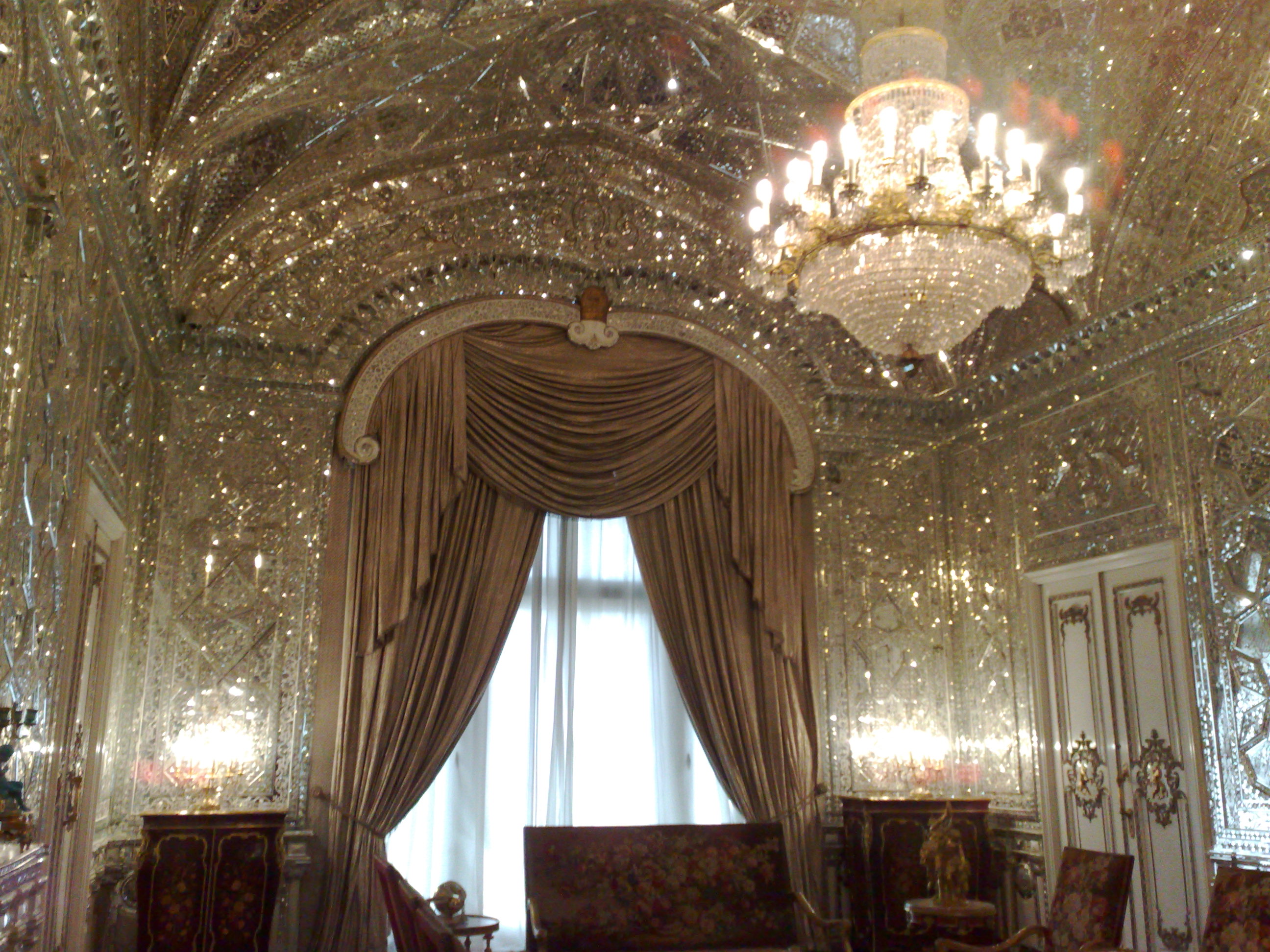 Hall of Mirrors at Sa'dabad Palace.
Shahvand Castle complex  — in Tehran.