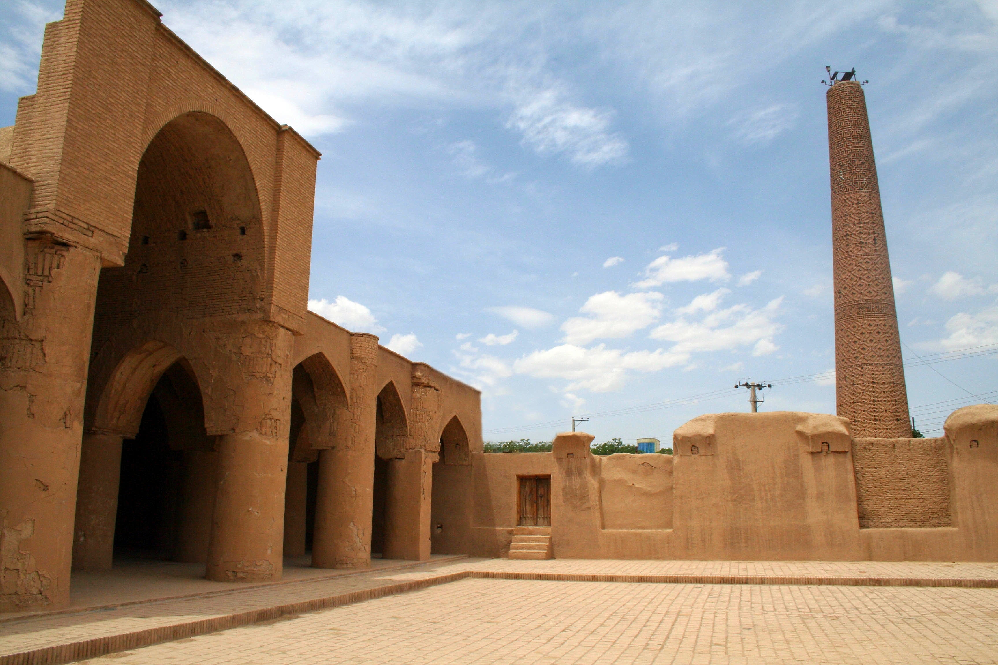 Tarikhaneh mosque in Damghan, the probably oldest mosq in Iran.