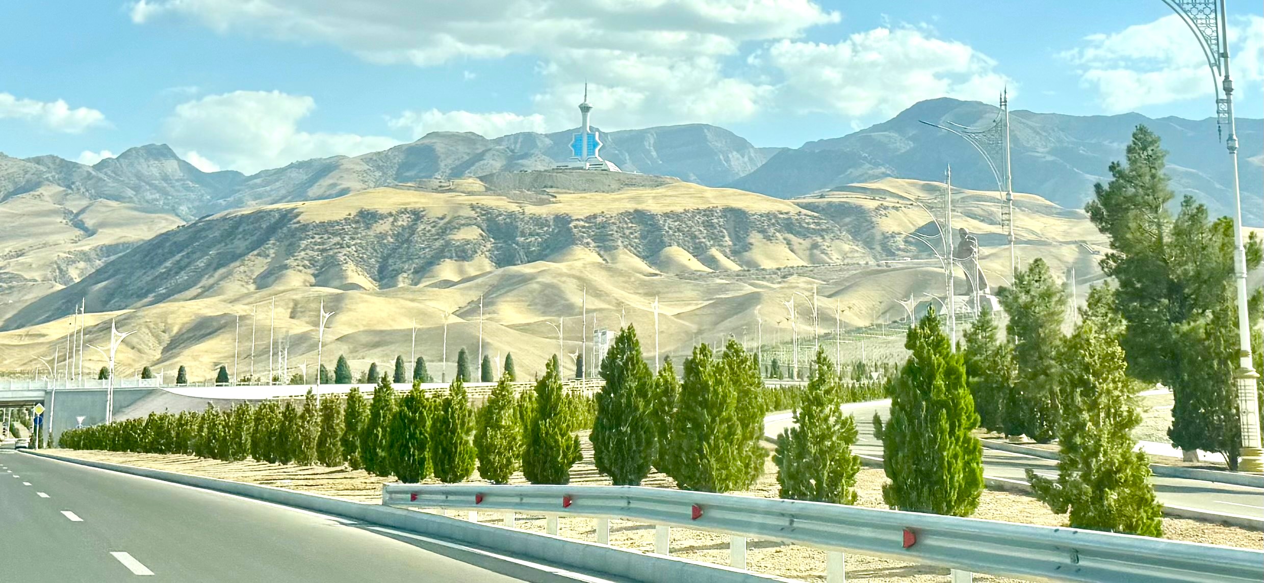 View of the Kopetdag Mountains near Ashgabat, Turkmenistan