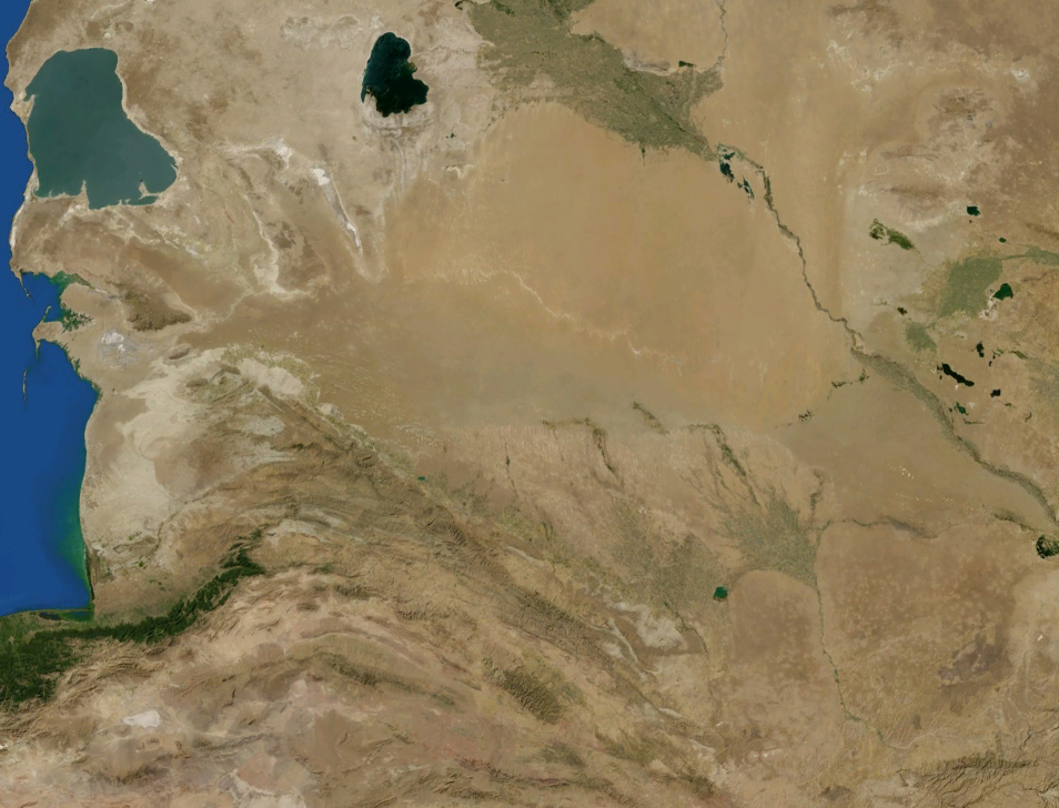 Satellite view of Karakum