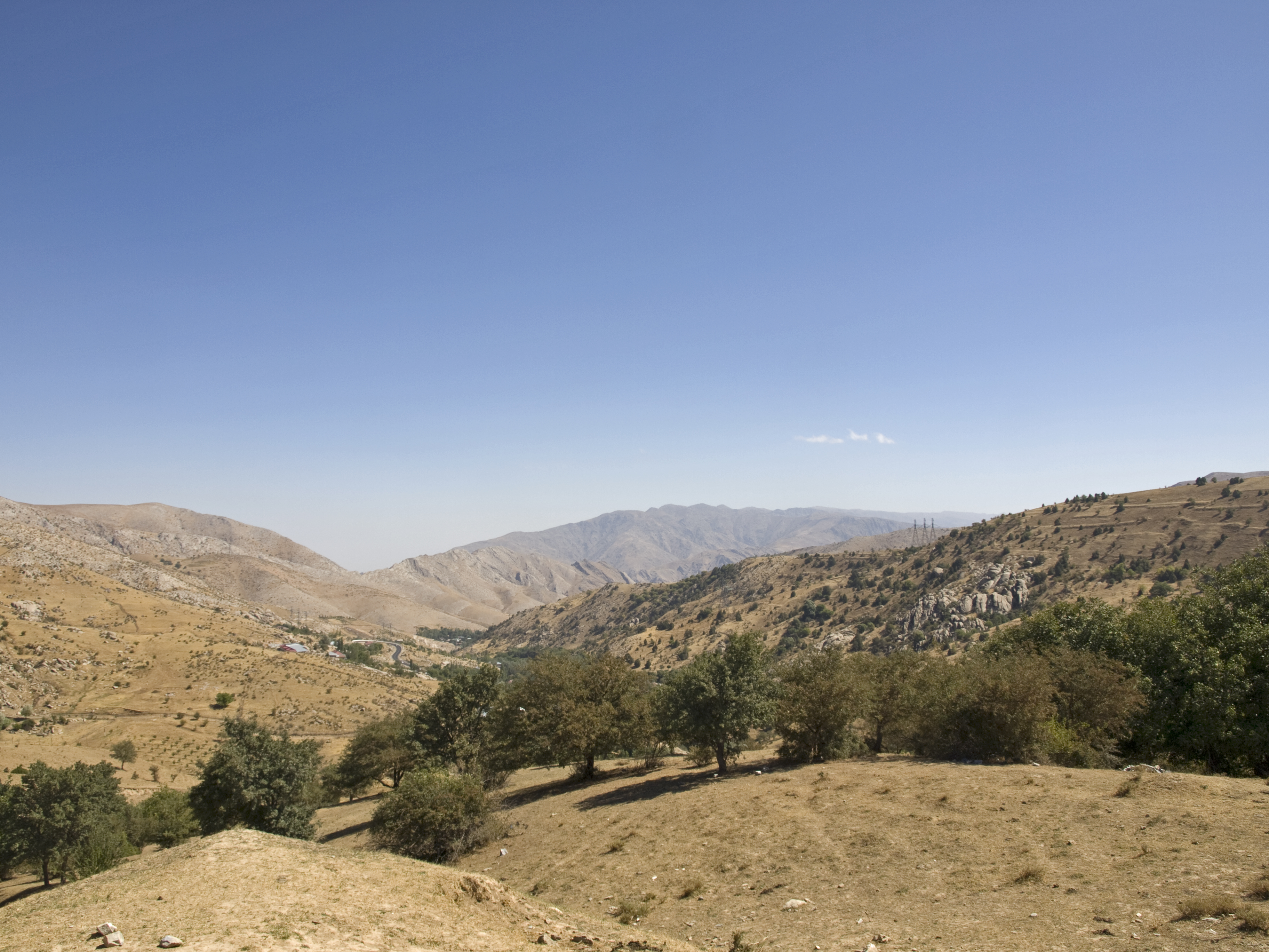 View from Takhta-Karacha Pass (between Samarkand and Shakhrisabz) to the north