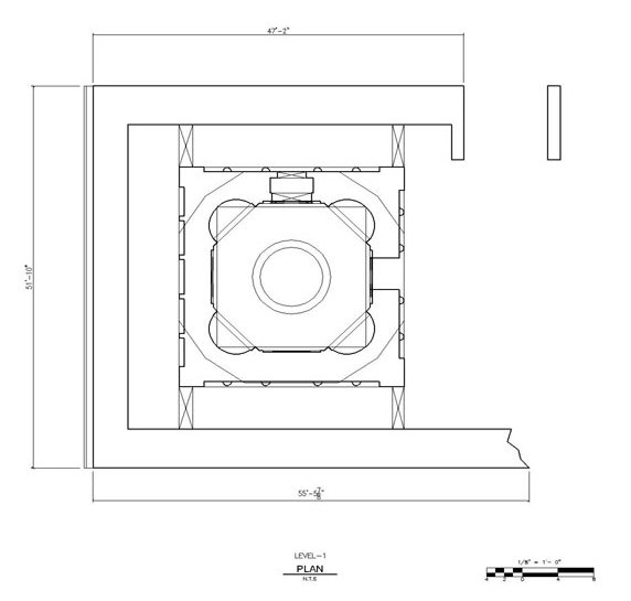 Plan Of Prahladpuri Temple