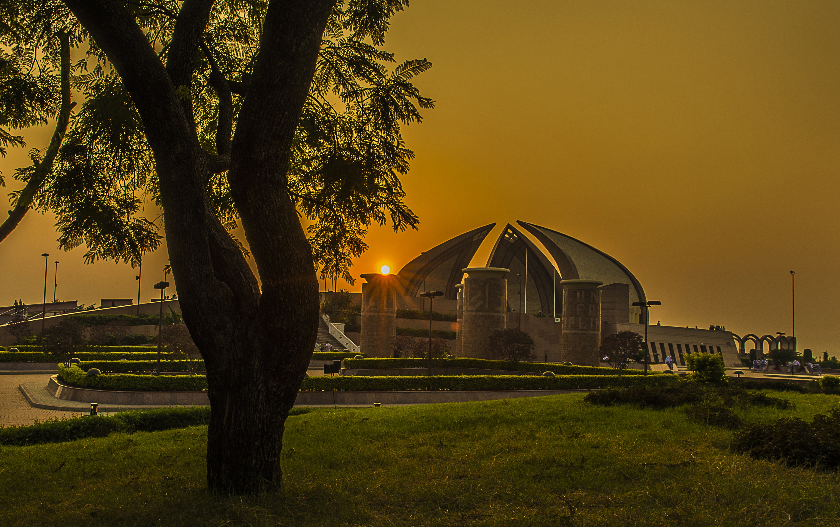 This is a photo of a monument in Pakistan identified as the
