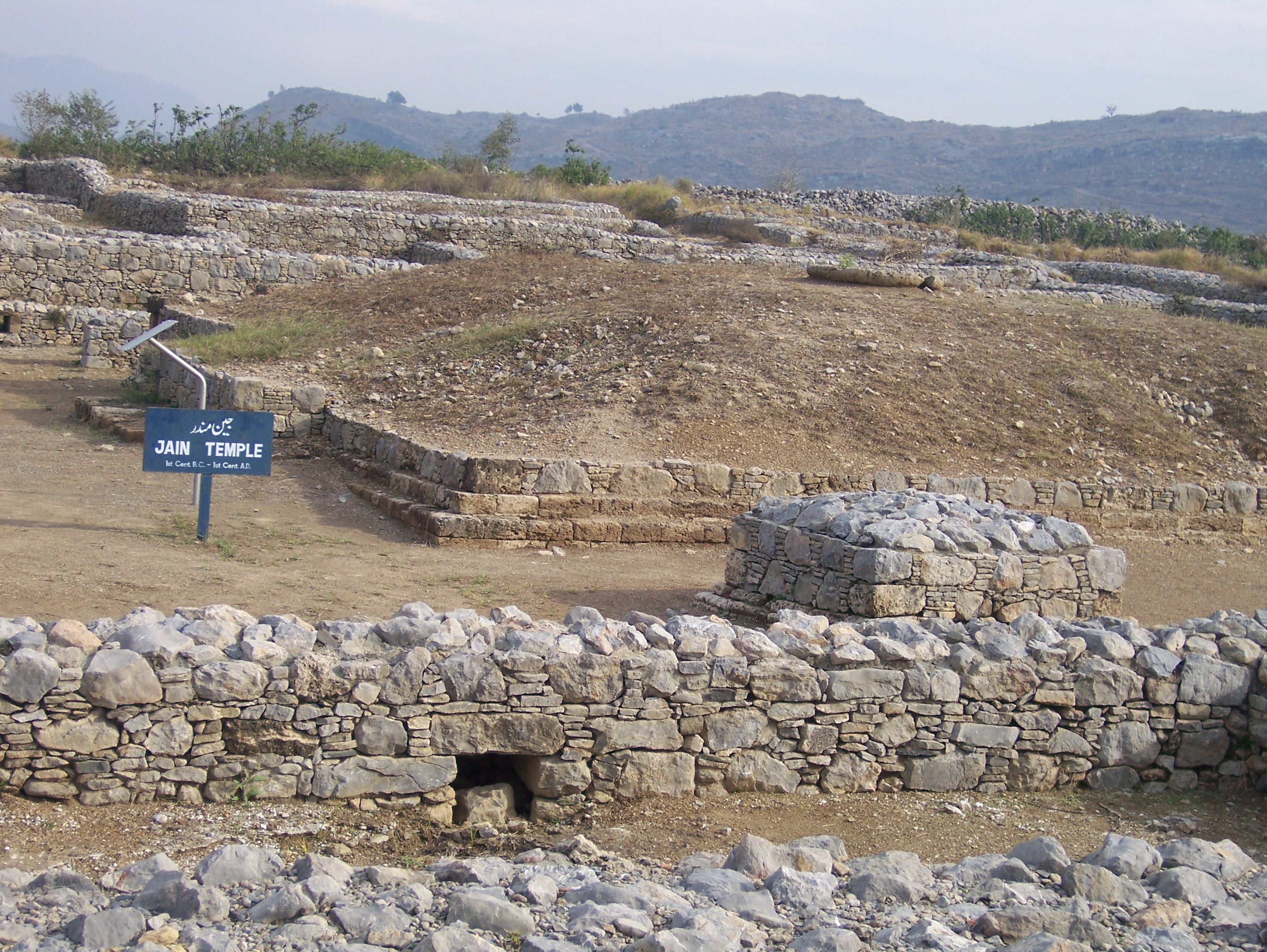 A Jain Temple — at Sirkap, theIndo-Greek archaeological site.
Located near ancient Taxila — in Punjab Province, Pakistan.