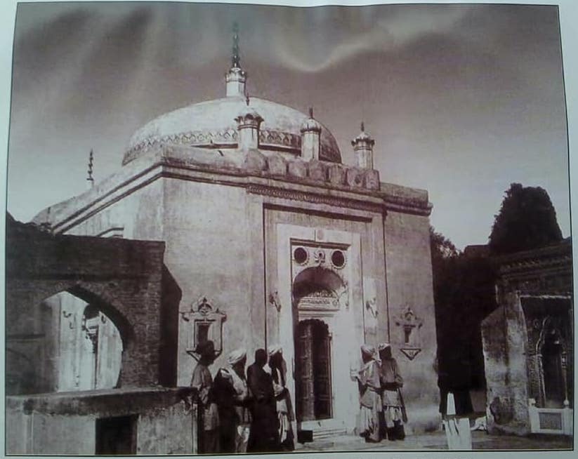 Shrine of Sheikh Fareed Shakarganj ('Baba Farid' or 'Bhagat Farid') photographed in 1928.