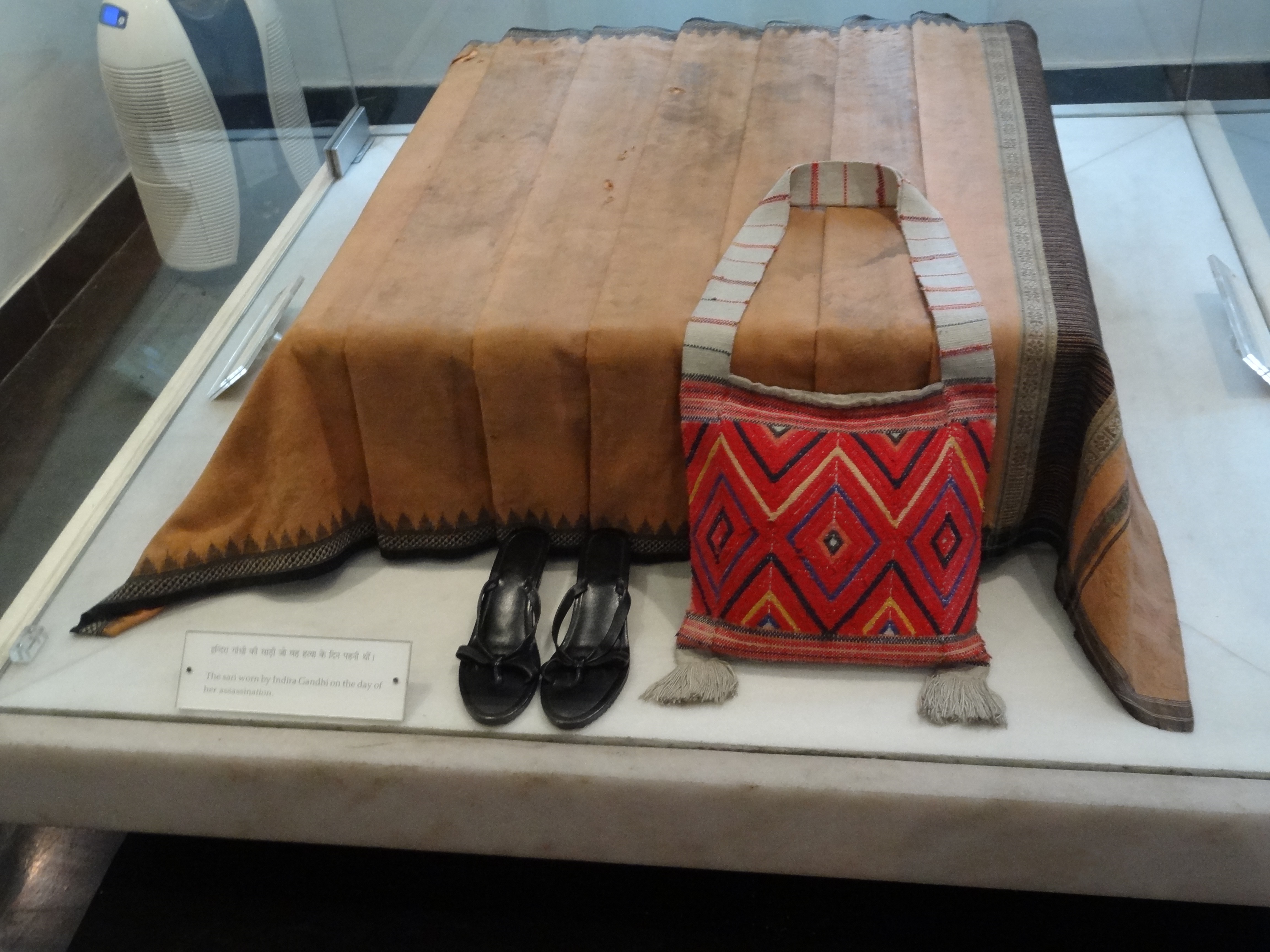 The saree Indira Gandhi wore at the time of her assassination