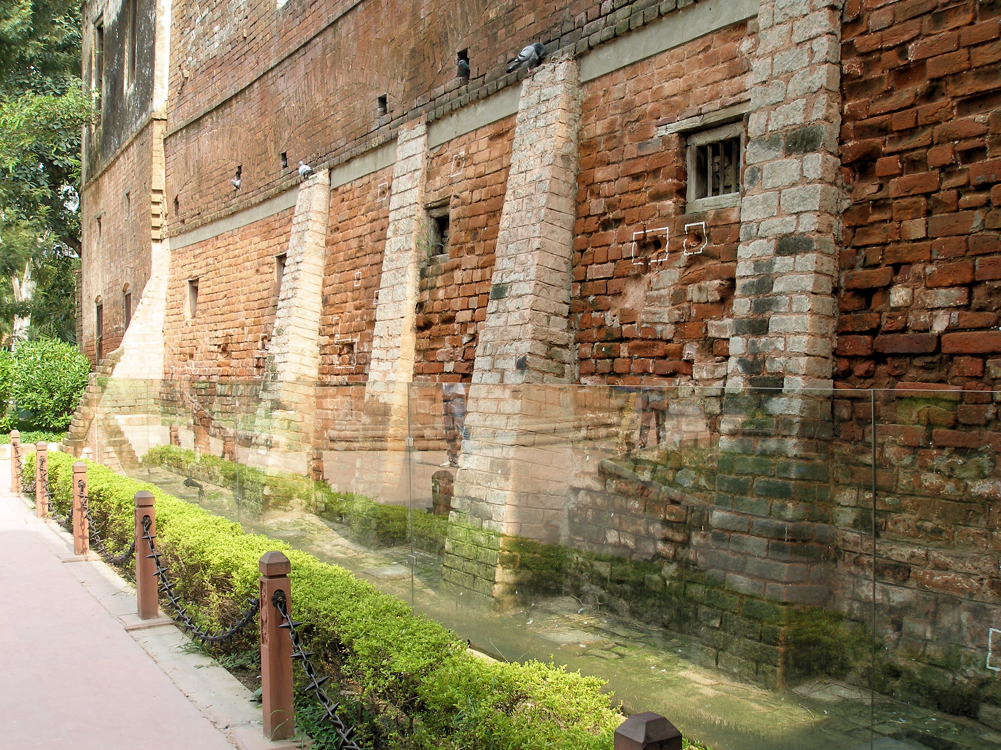 Bullet-marked wall at Jallianwala Bagh, Amritsar, India