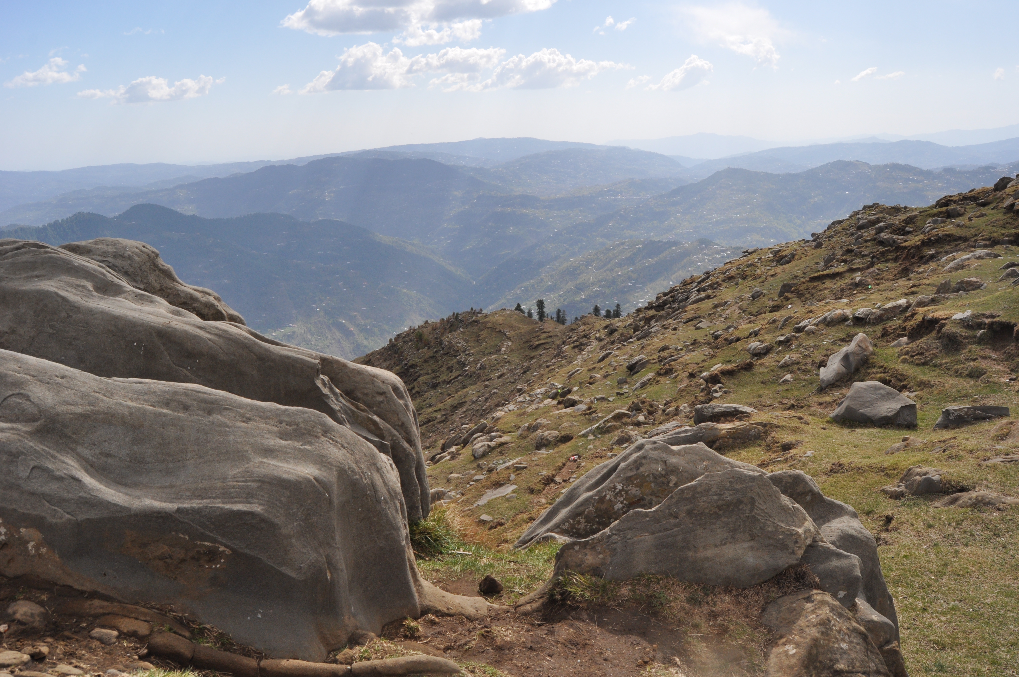 Toli Peer (Tolipir), Poonch District, AJK, Pakistan. A view of the valley below.