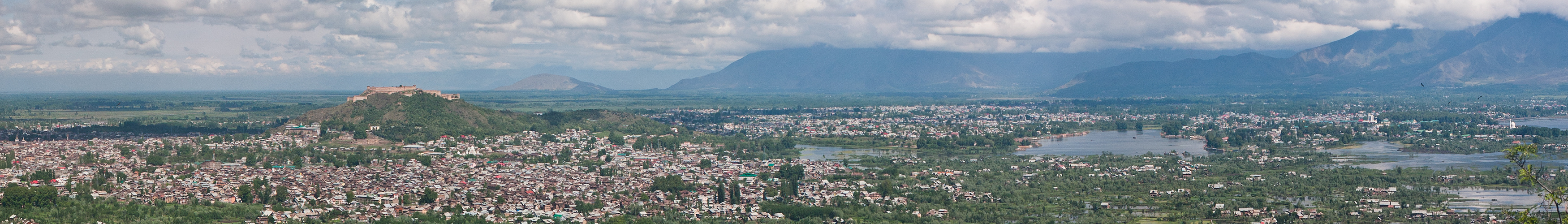View of Dal Lake and the city of Srinagar from Shankaracharya Hill