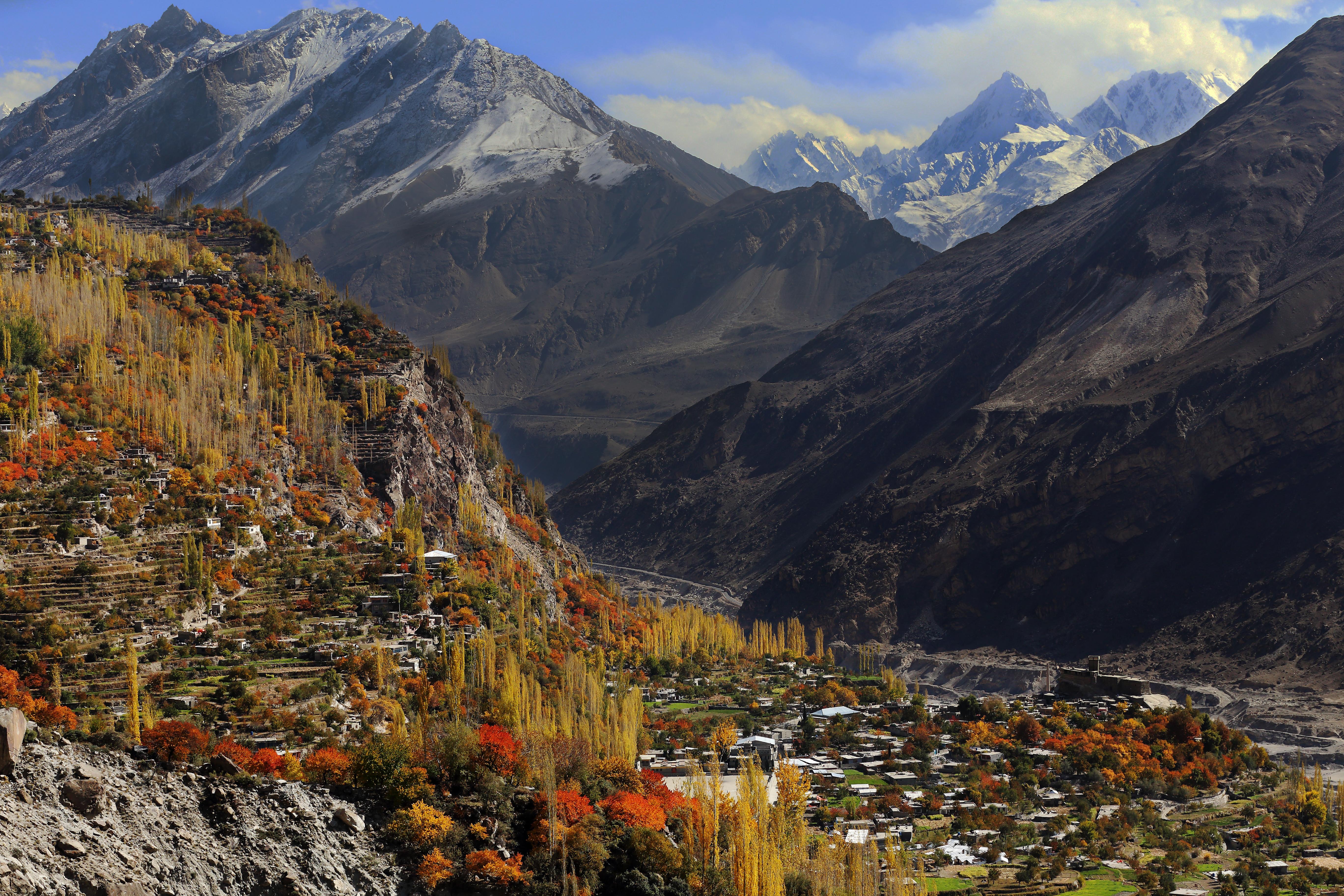 A view of back side of Hunza Valley