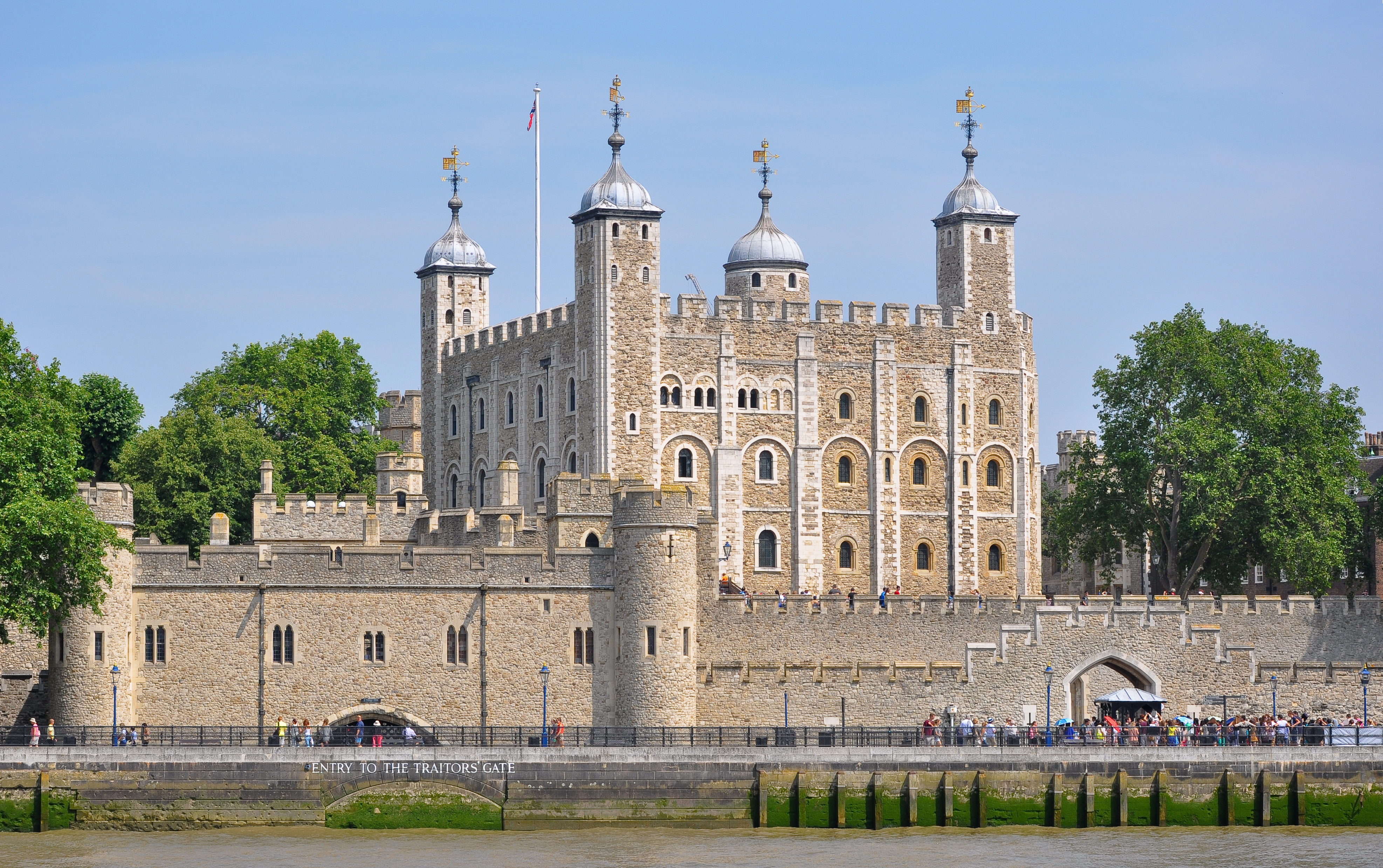 Tower of London viewed from the River Thames.