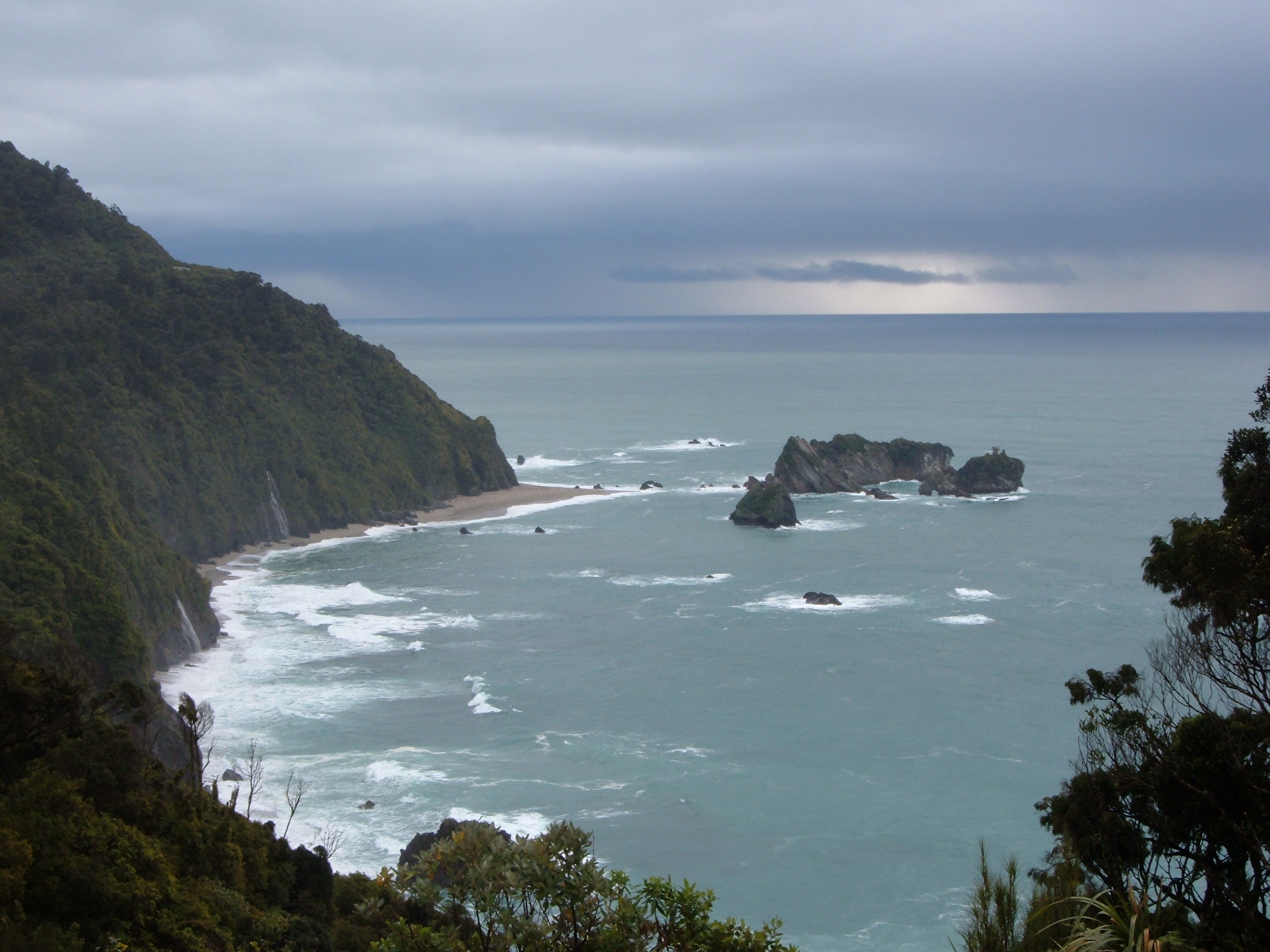 A view from Knight's Point, West Coast, New Zealand.