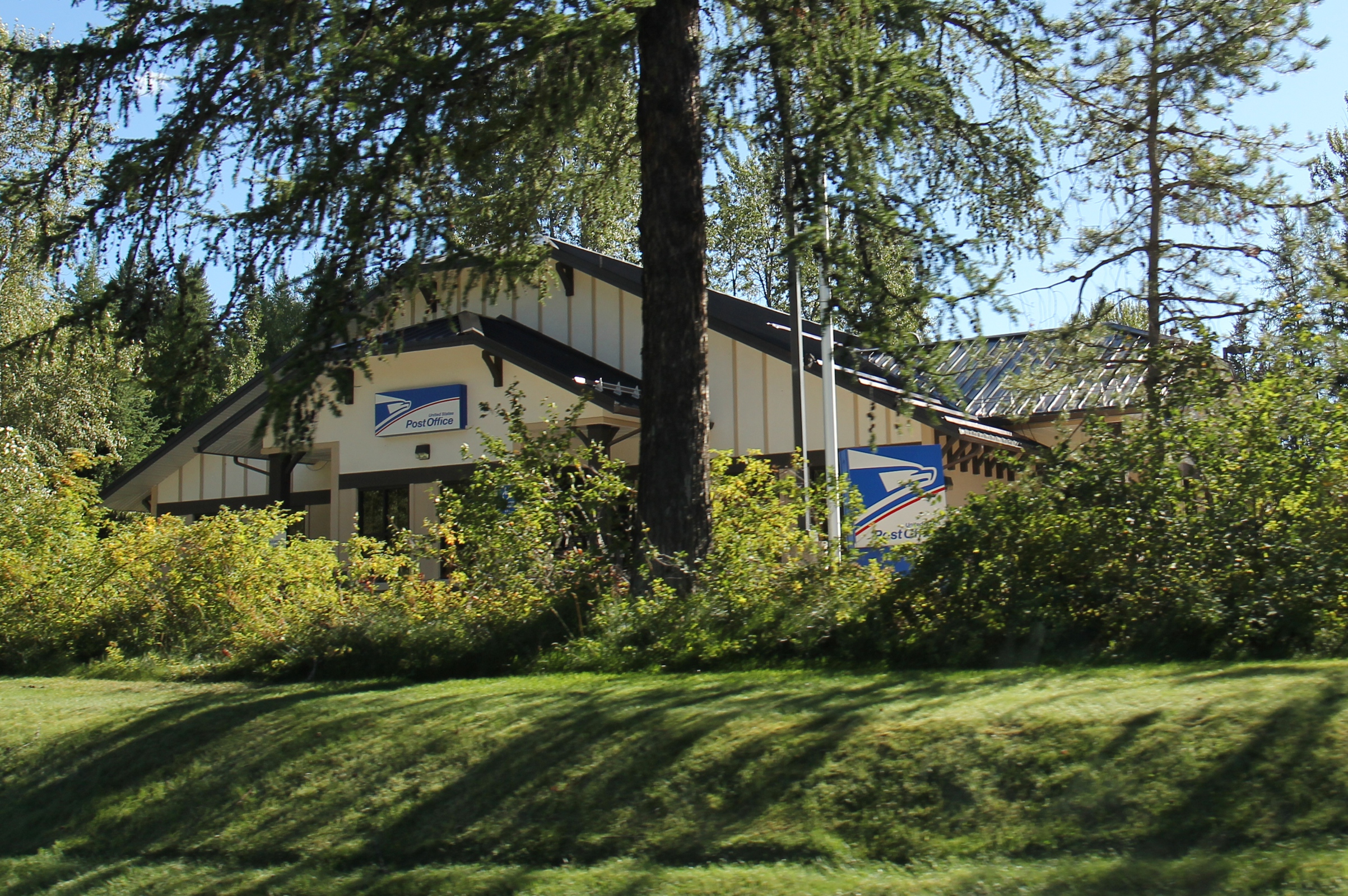 The post office in West Glacier, Montana.