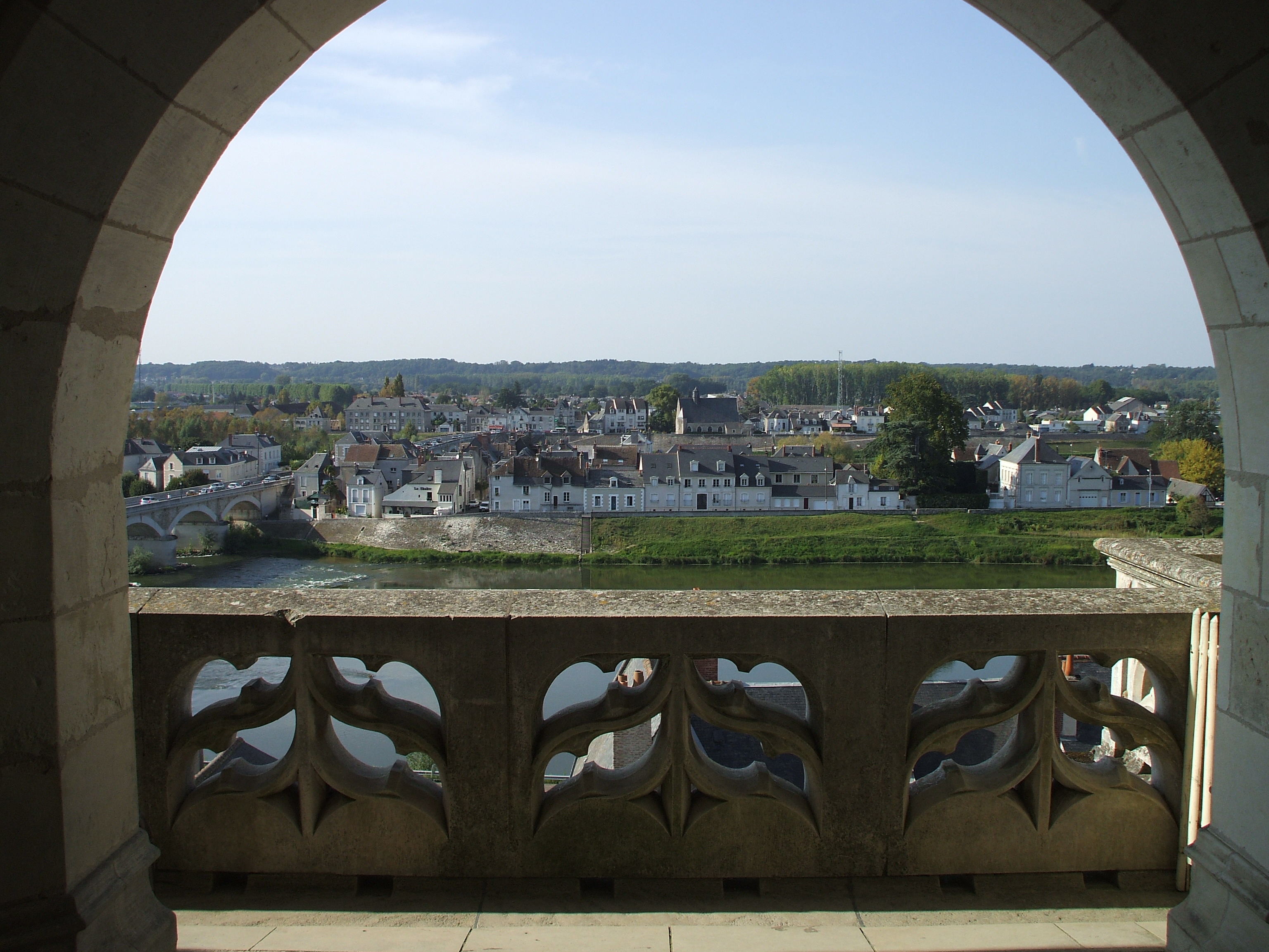 View from the Chateau de Amboise across the Loire River.