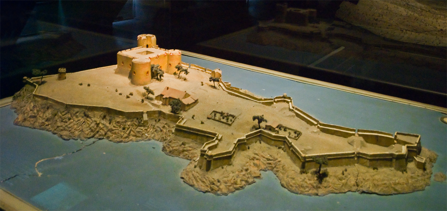 Scale model of the 'Château d'If' in the Bay of Marseille (southeastern France). This scale model dated from 1681 is exhibited in the 'Musée des plans-reliefs' (hôtel des Invalides, Paris)