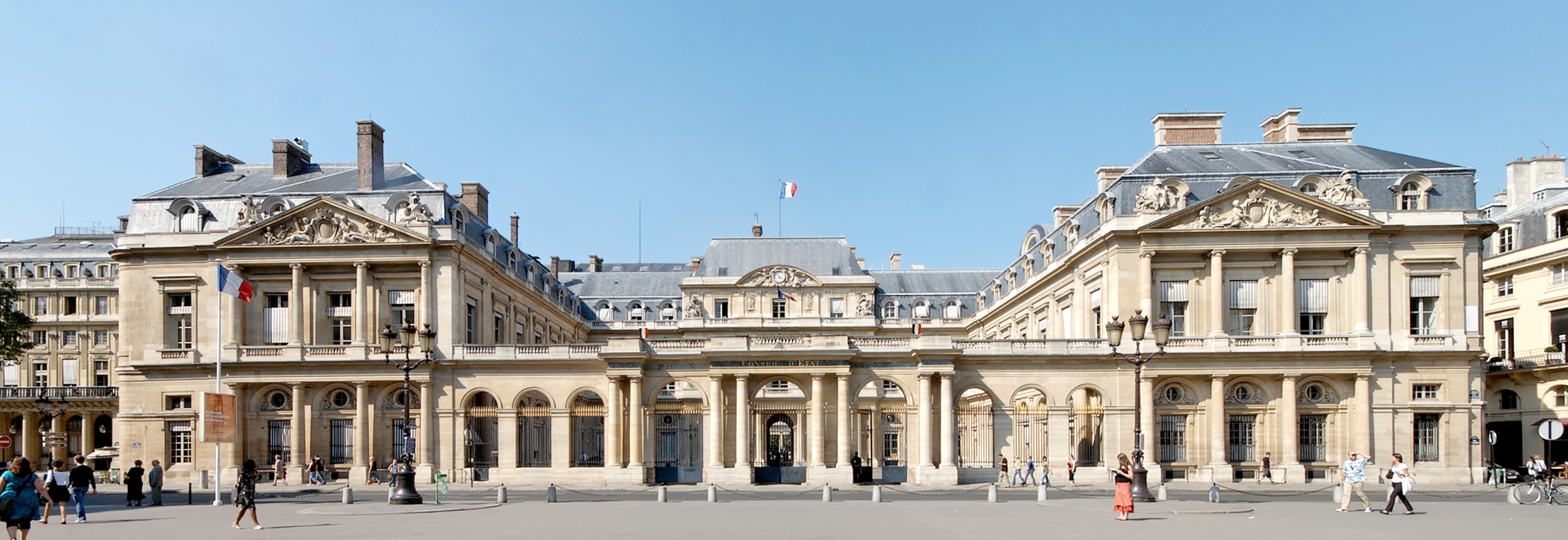 French Conseil d'État (Council of State, administrative court), located since 1871 in the main building of the Palais-Royal, in Paris.