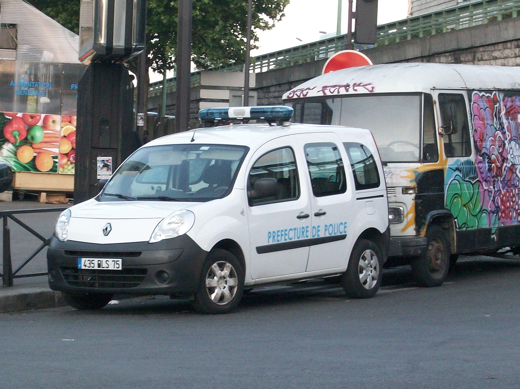 Renault Kangoo of the french Police in Paris, (France).