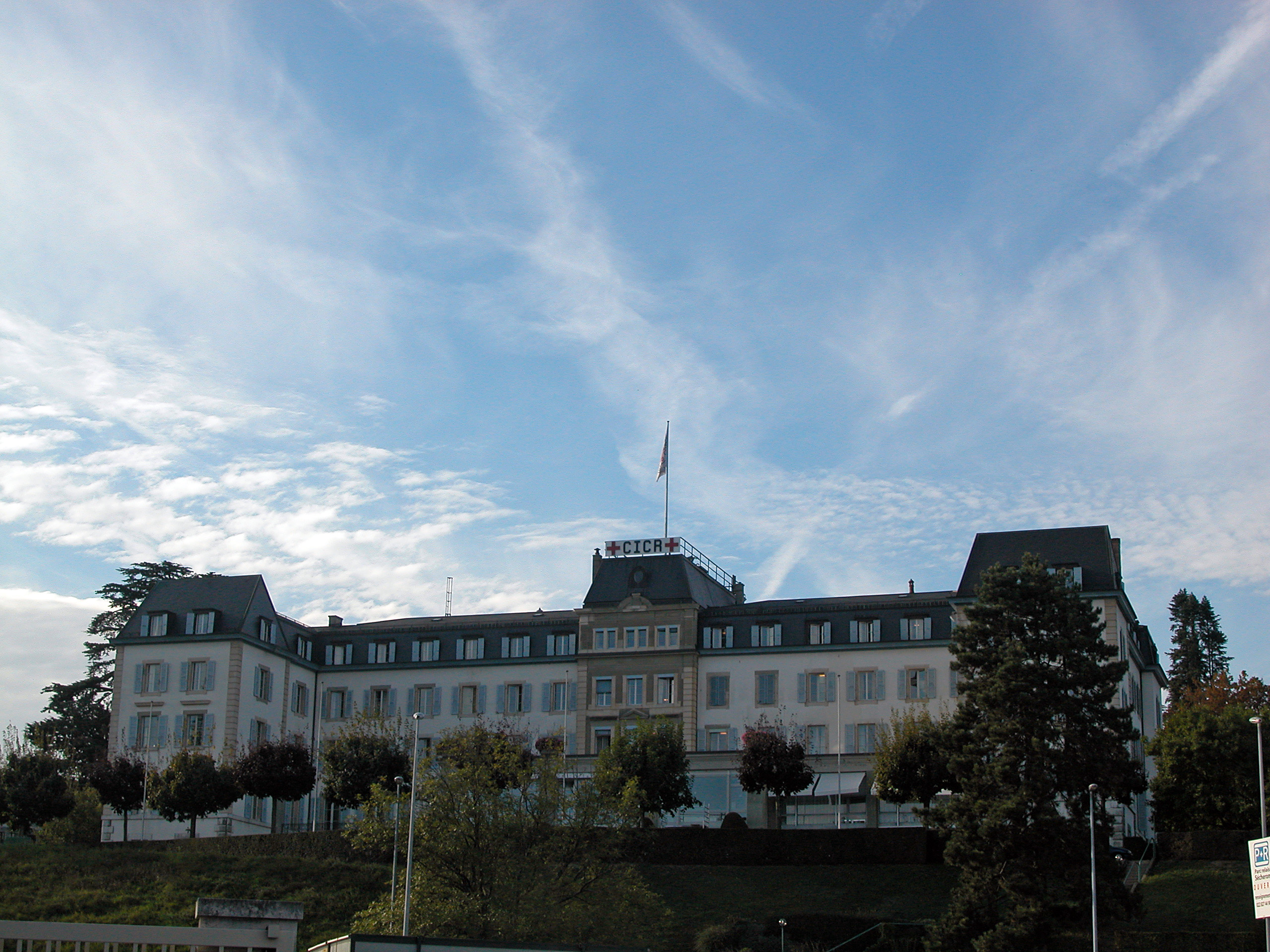 The headquarters of the International Committee of the Red Cross (ICRC) in Geneva, Switzerland