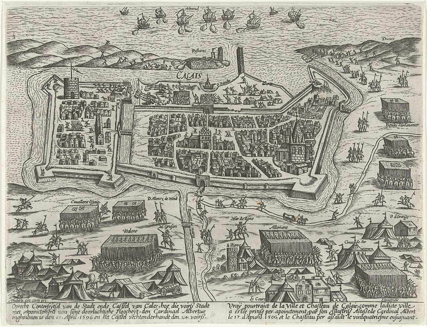 Siege the city of Calais  1596