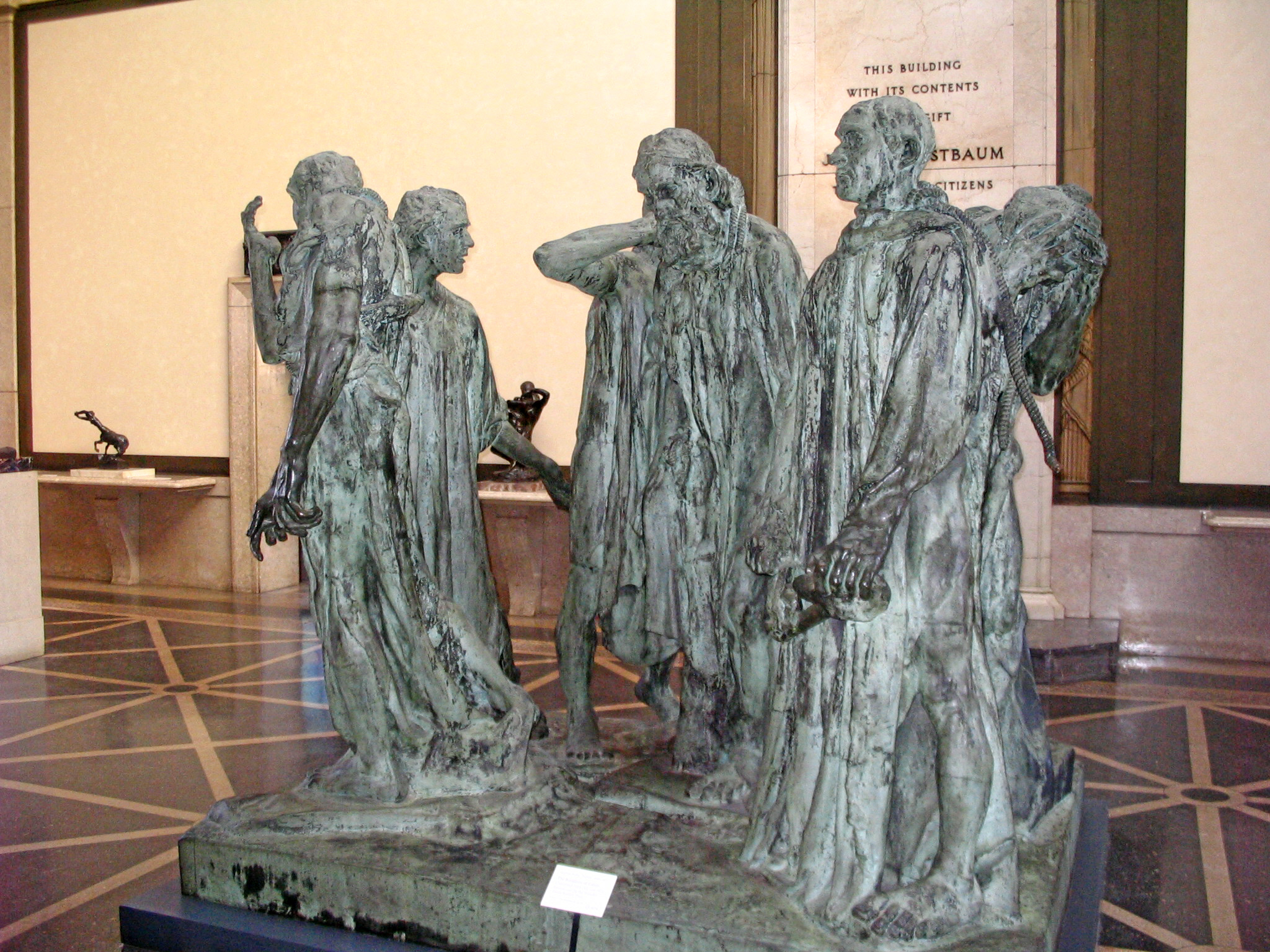 The Burghers of Calais in Rodin museum in Philadelphia