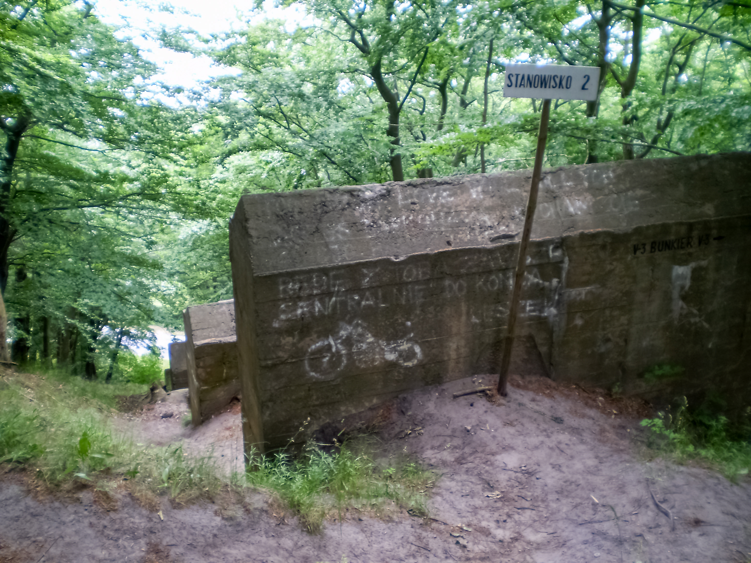 Remainders of the V-3 supergun installations near Międzyzdroje in Poland
