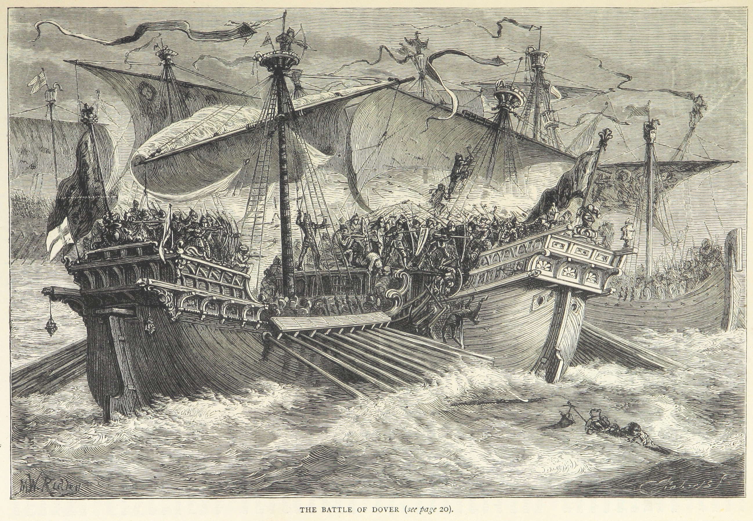 The 1217 Battle of Sandwich (1217), also called the Battle of Dover.
