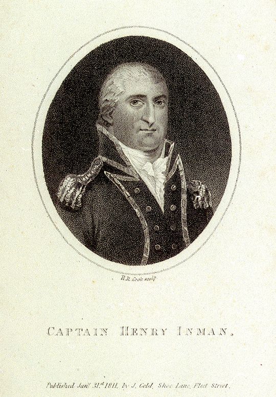 Portrait of Captain Henry Inman (1762-1809), created in 1811 by Henry Cook