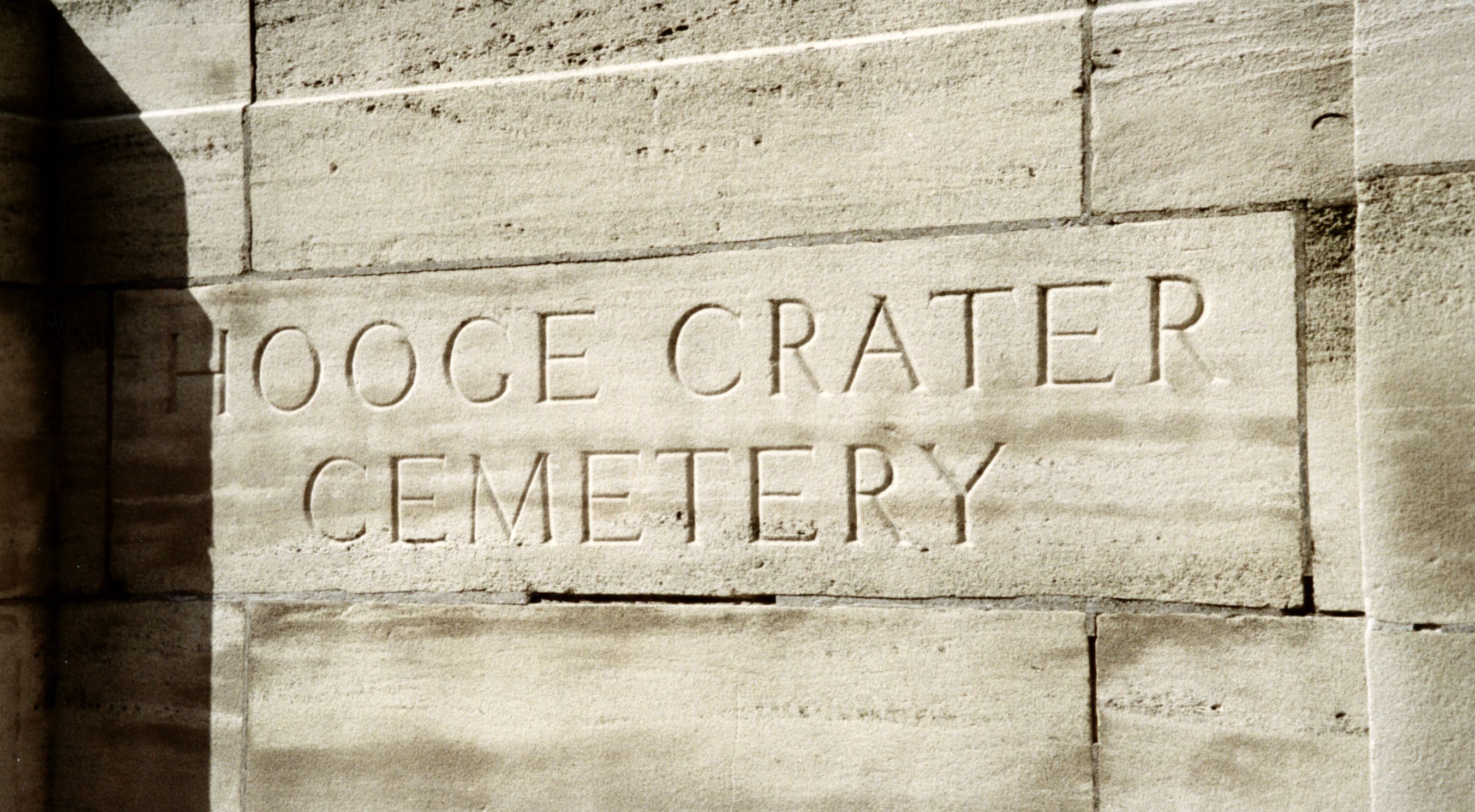 Hooge Crater Commonwealth War Graves Commission cemetery in Belgium.