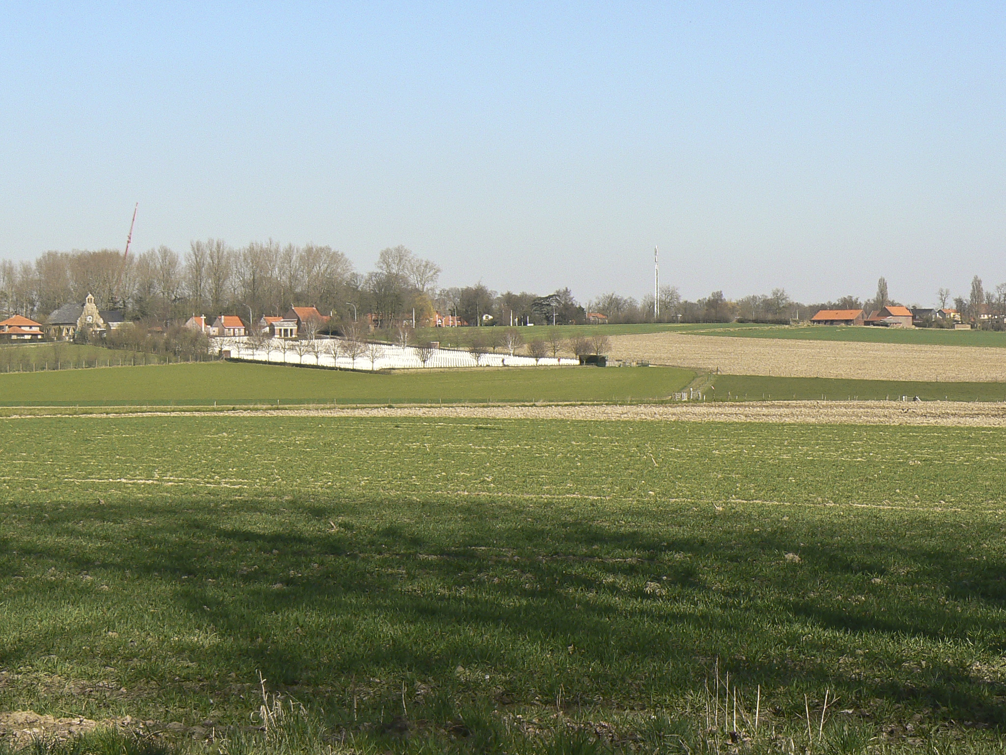 Hooge Crater Cemetery. Panorama.