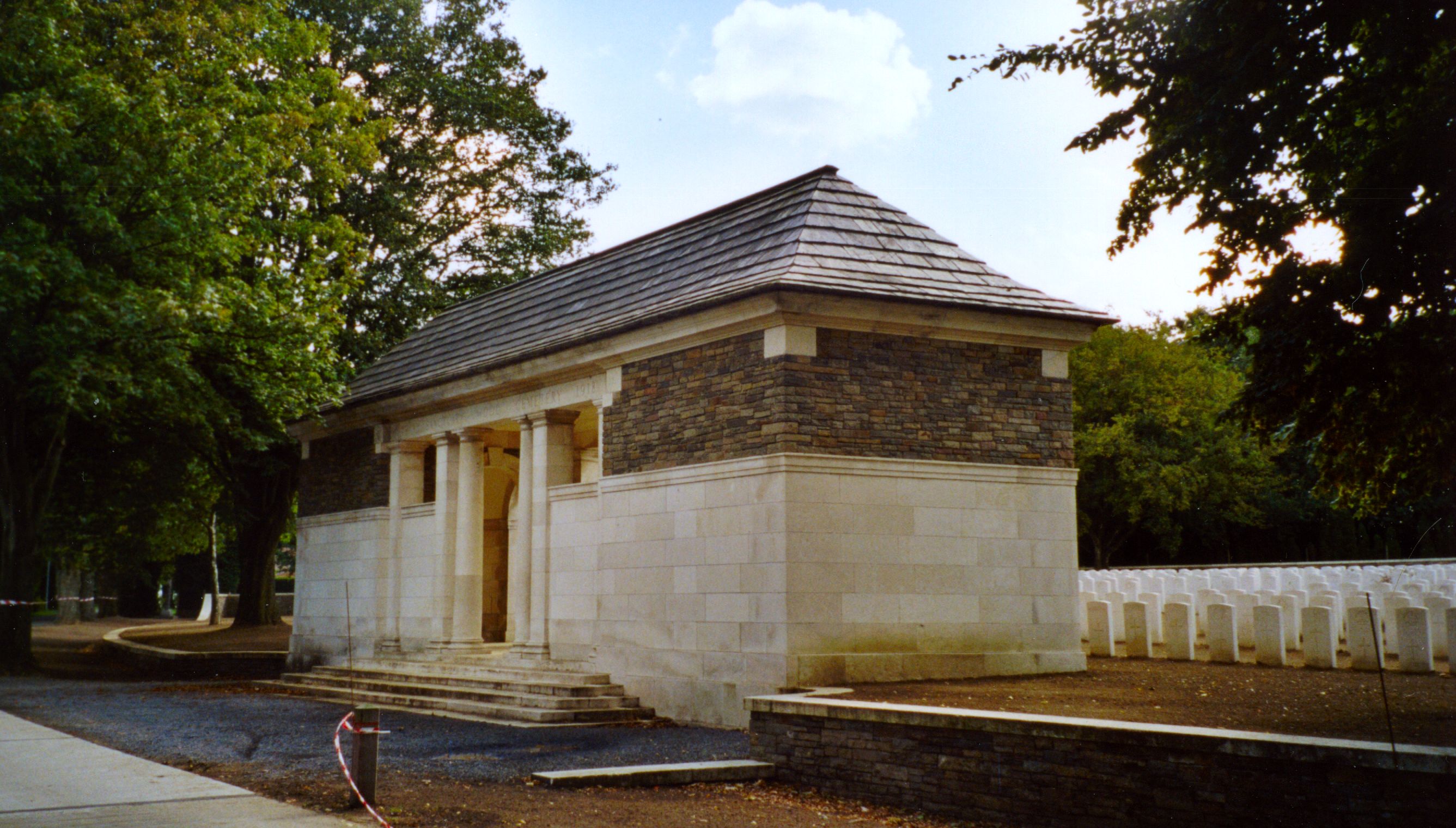 Sanctuary Wood Commonwealth War Graves Commission cemetery in Belgium.