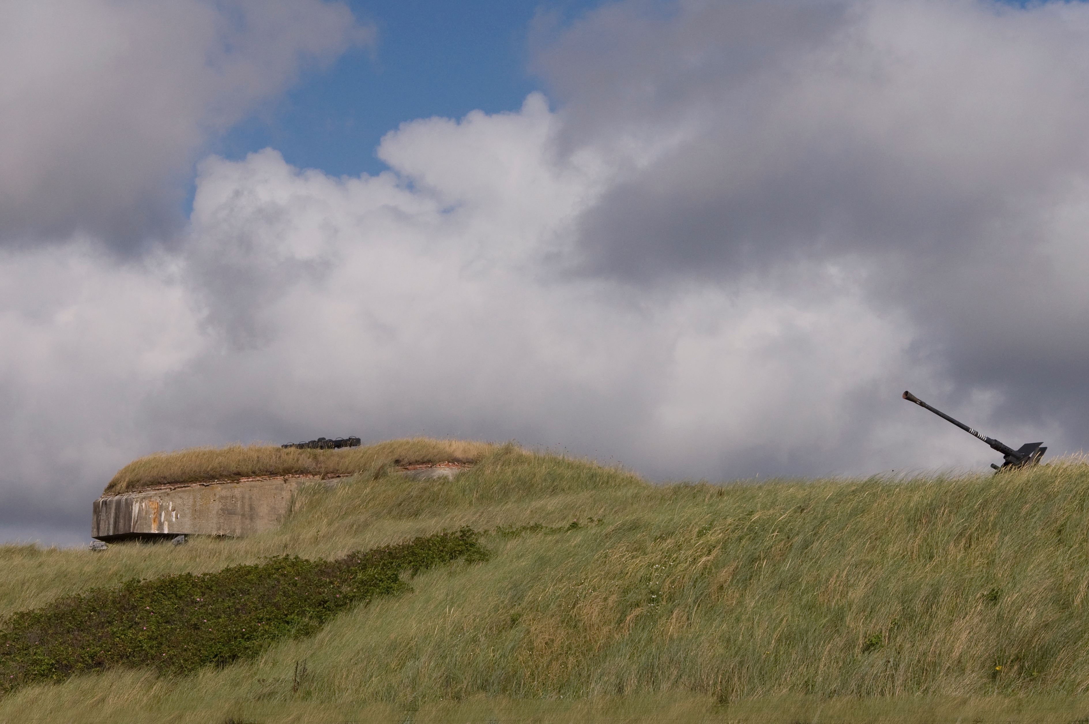 Een deel van het Openluchtmuseum Atlantikwall te Raversijde, Oostende, België