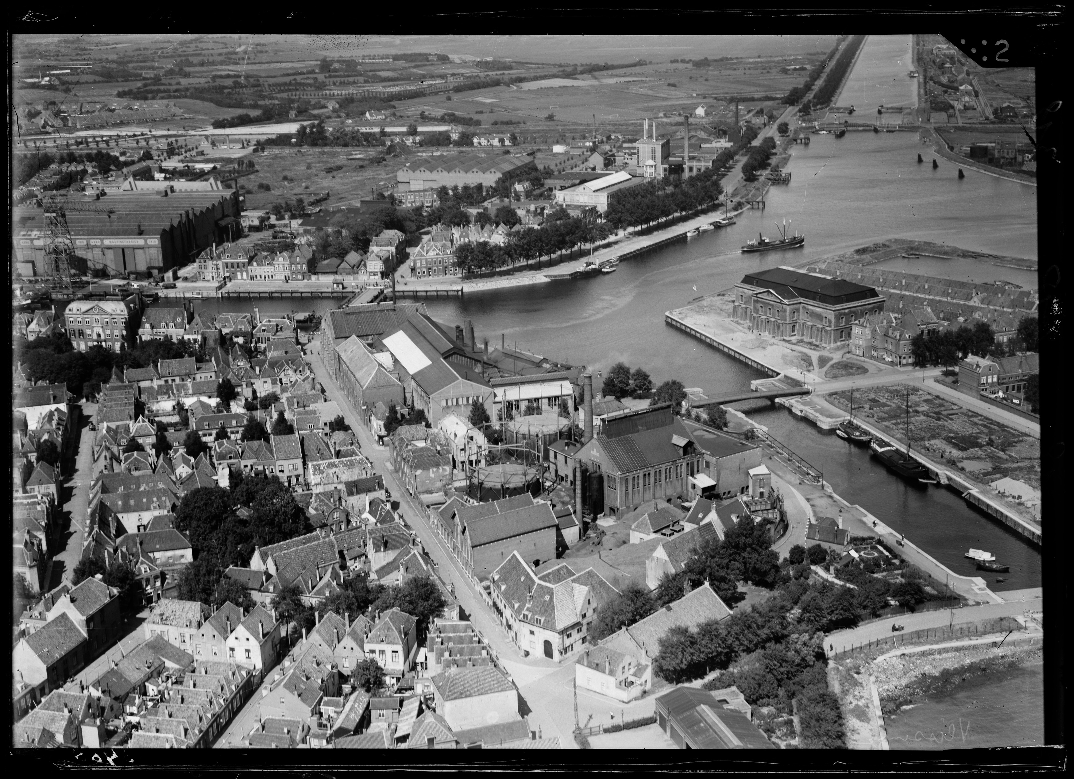 Aerial photograph of Vlissingen, The Netherlands