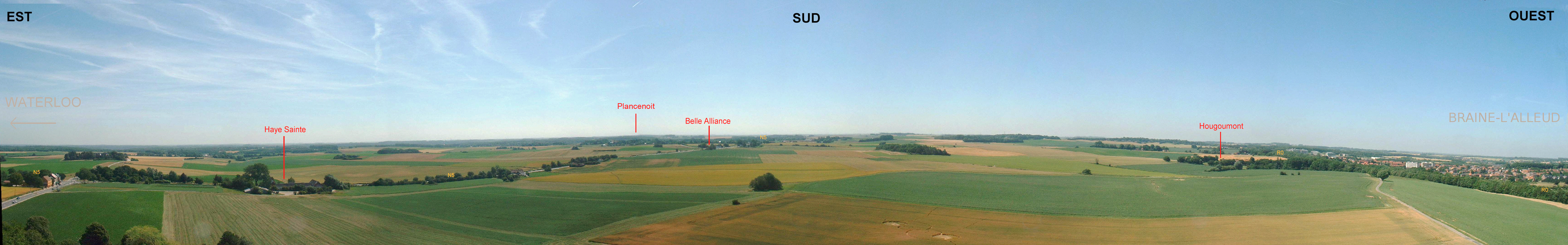 Panorama Champ de bataille de Waterloo