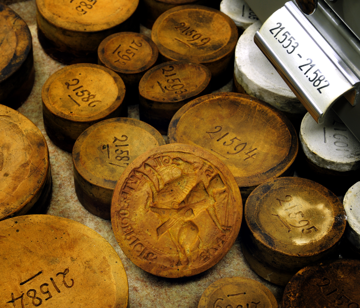 Casts of Seals of the State Archives in Belgium.