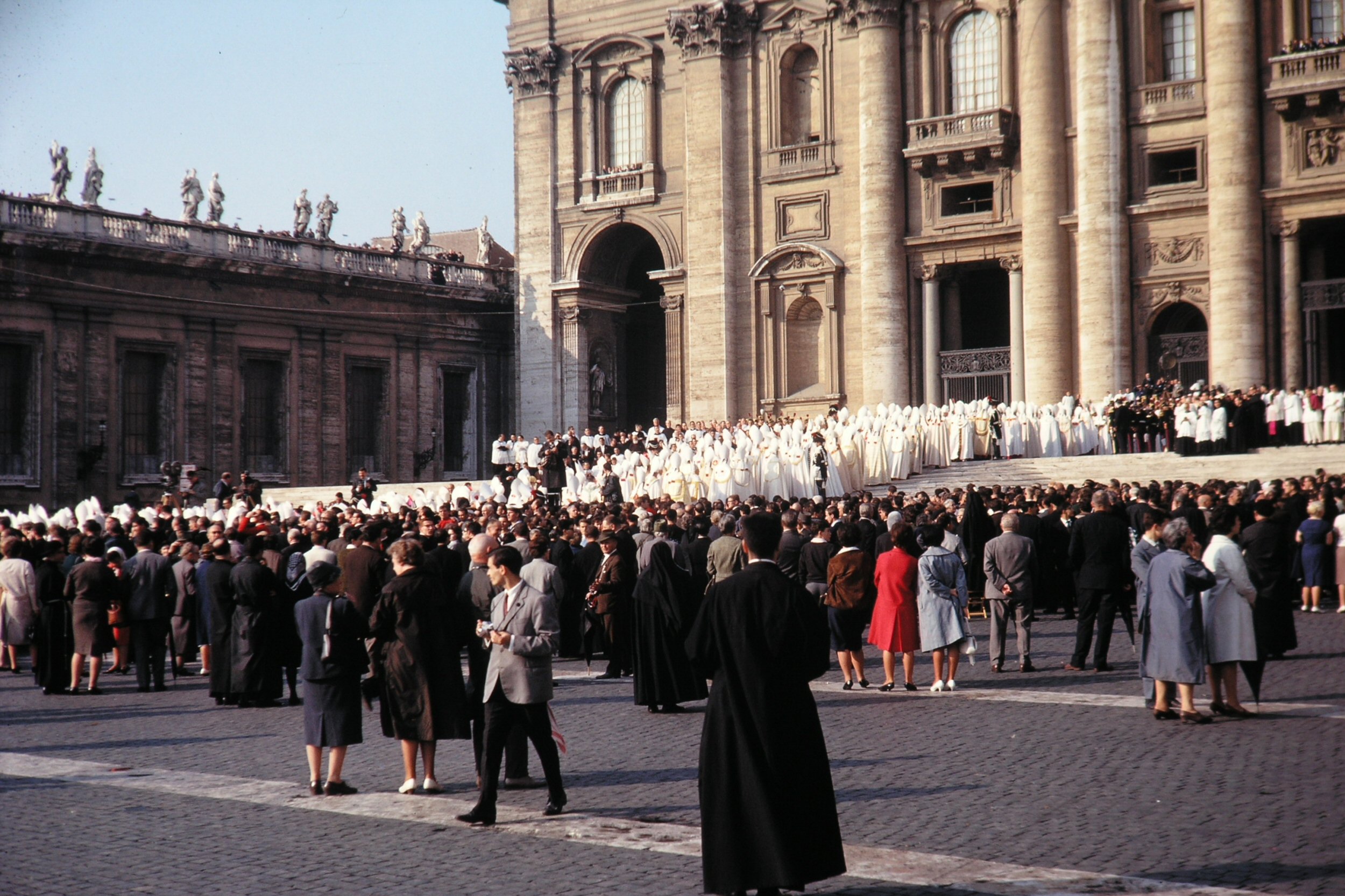 Grand procession of the Council Fathers at St. Peter's Basilica.