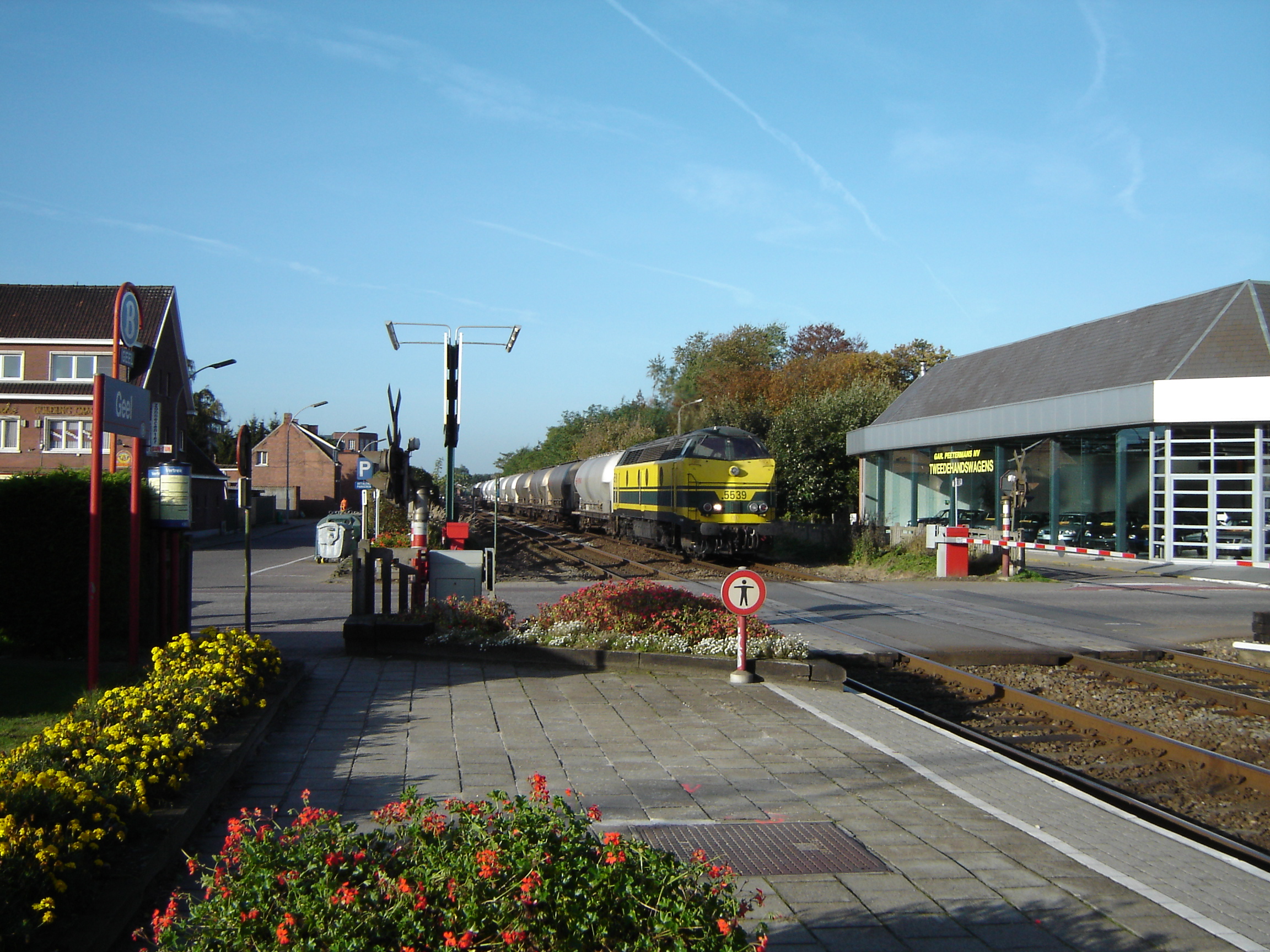 Train station in Geel taken on October 22, 2004.