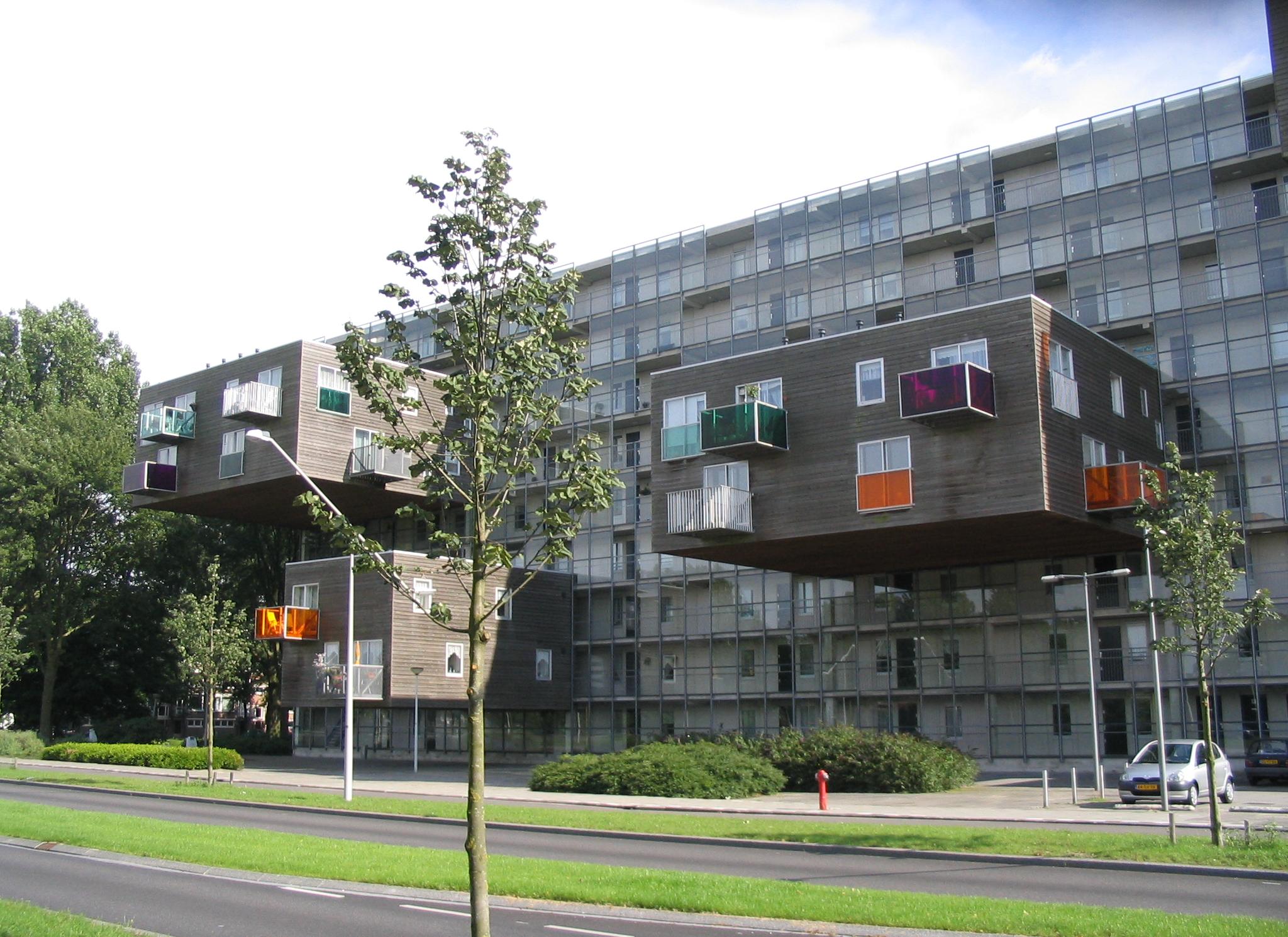 The WOZOCO housing complex in Amsterdam (The Netherlands) designed by architects MVRDV.