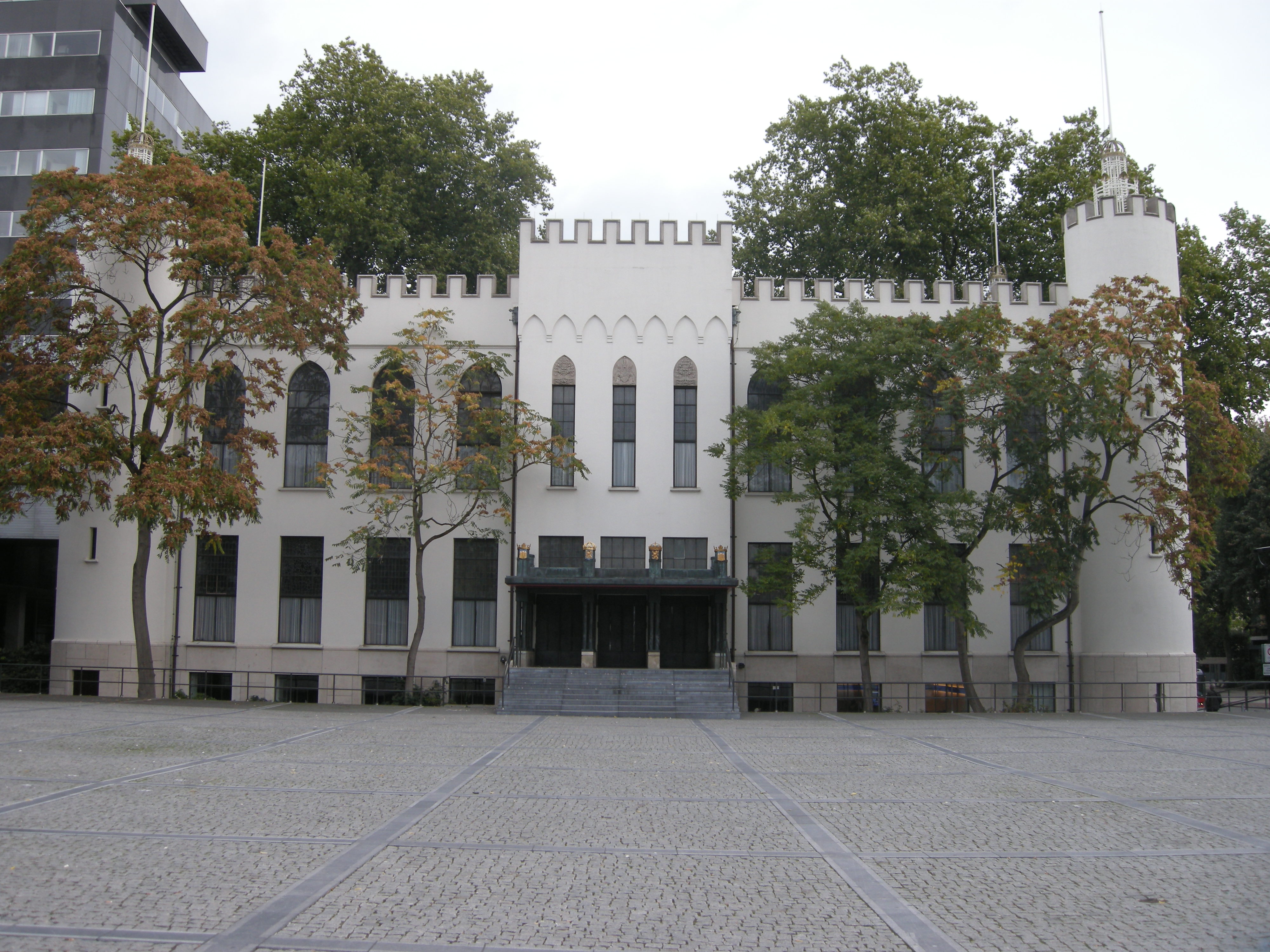 Town Hall of Tilburg, a former royal palace build for king William II of the Netherlands.