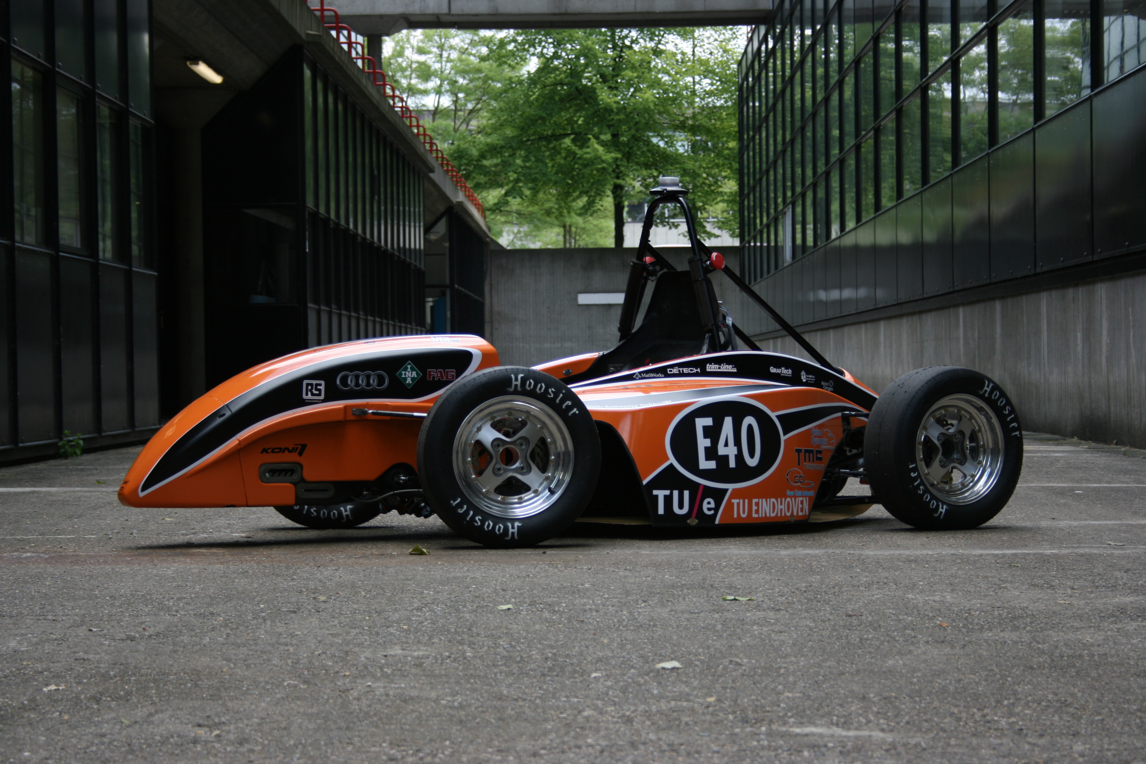 The full electric Formula Student car of University Racing Eindhoven